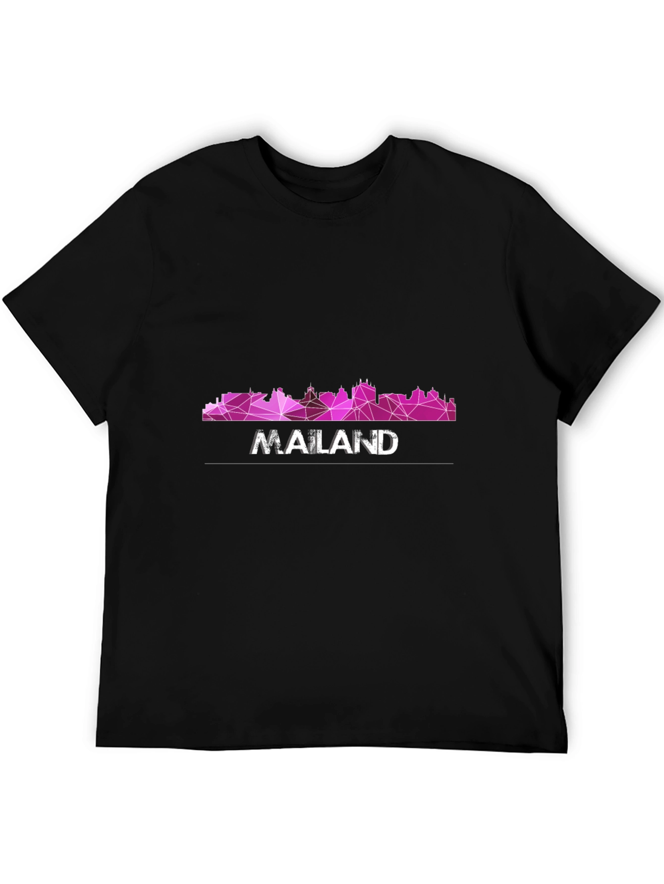 Geometric Cityscape Graphic Tee - Modern Urban Style