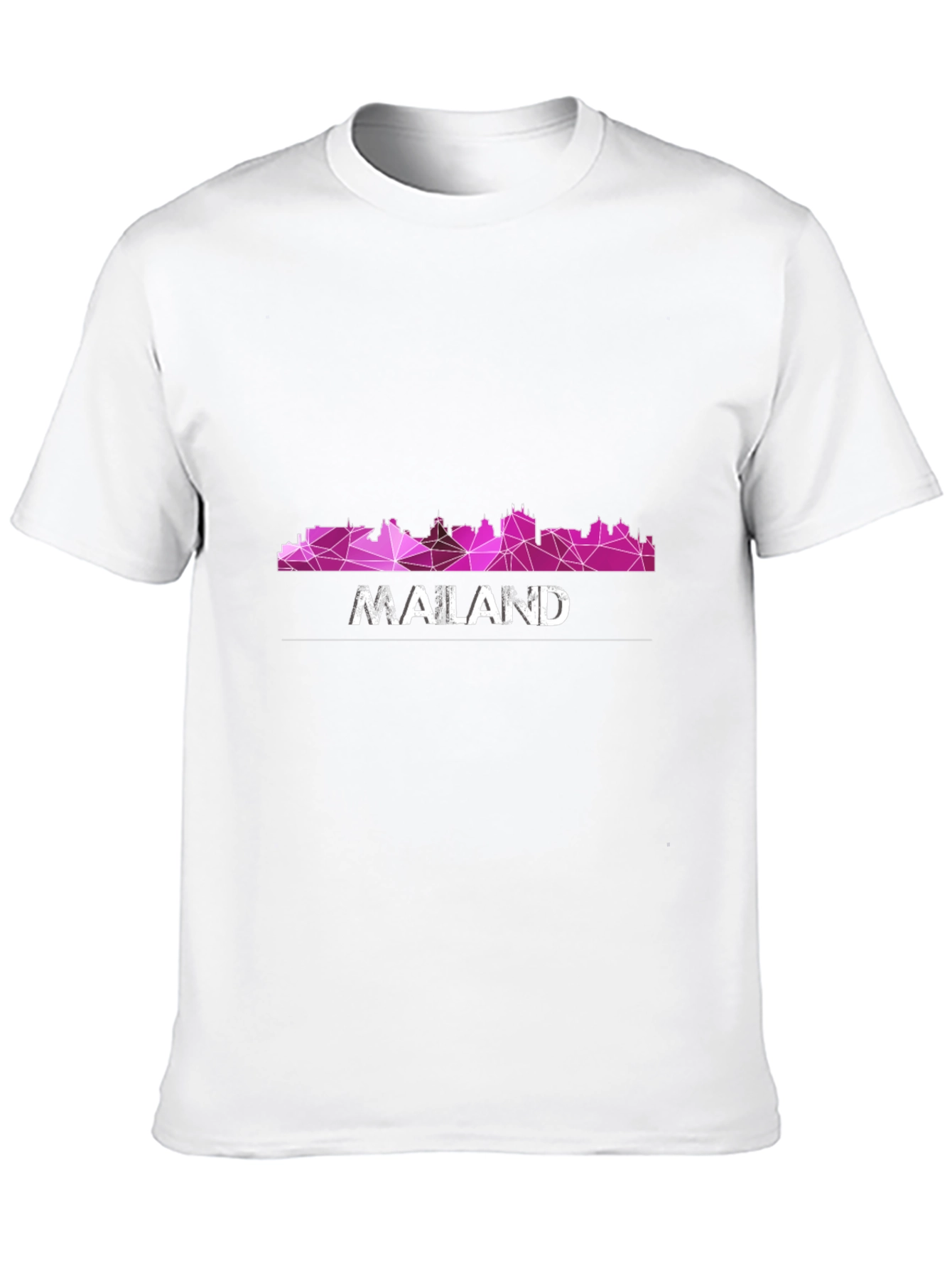 Geometric Cityscape Graphic Tee - Modern Urban Style