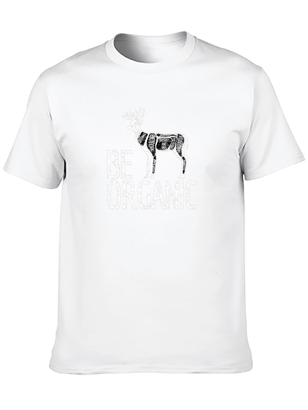 Be Organic Deer Cut Chart T-Shirt