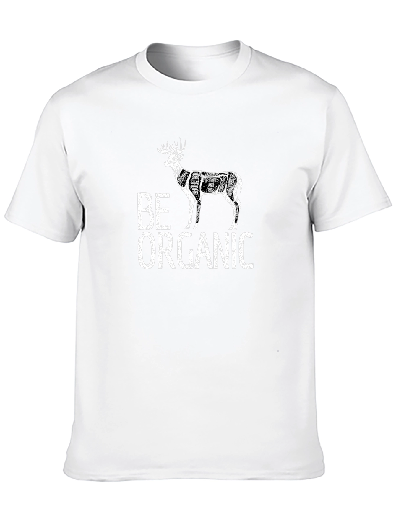 Be Organic Deer Cut Chart T-Shirt
