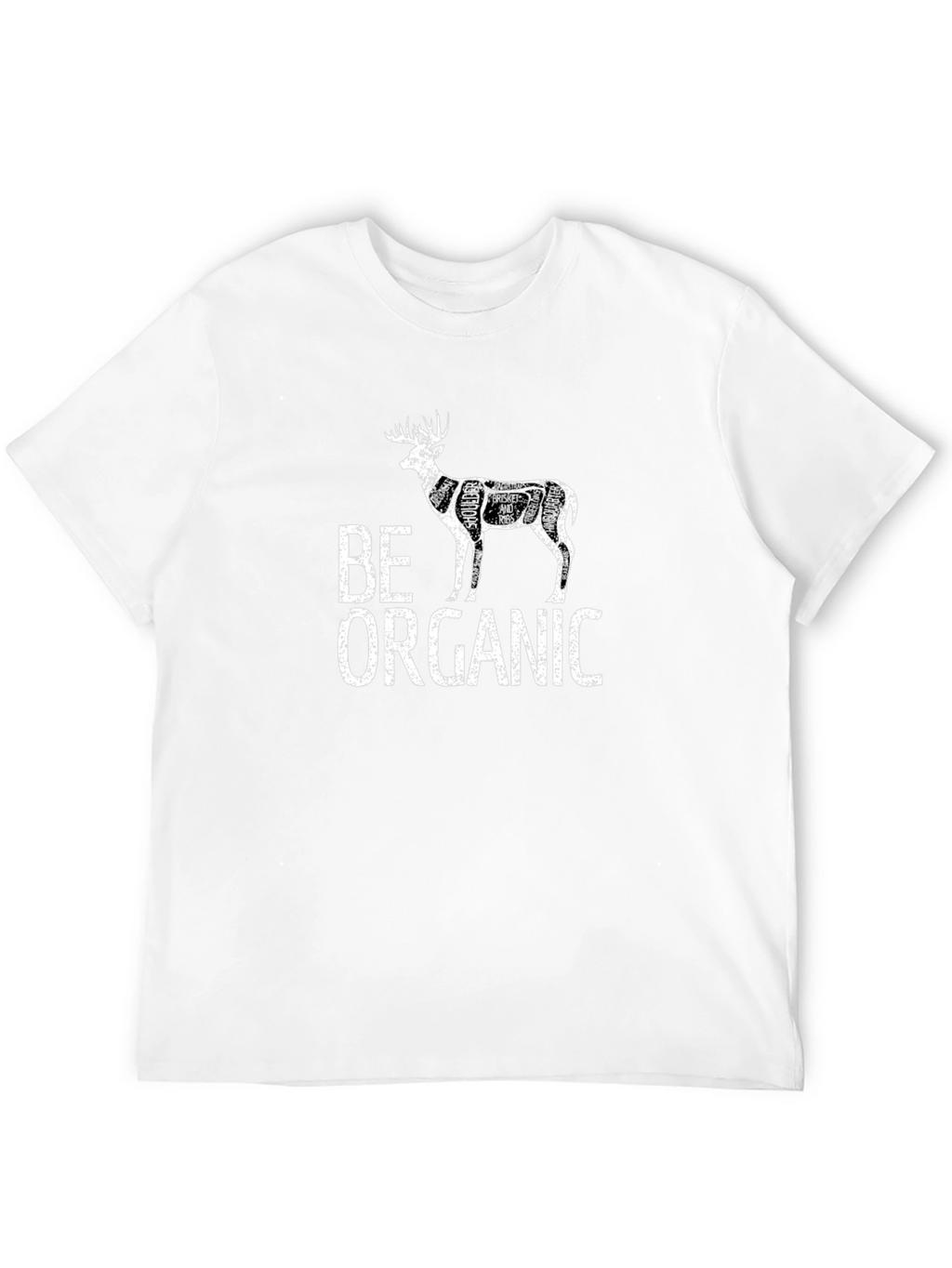 Be Organic Deer Cut Chart T-Shirt