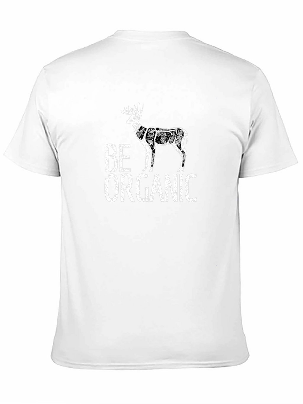 Be Organic Deer Cut Chart T-Shirt