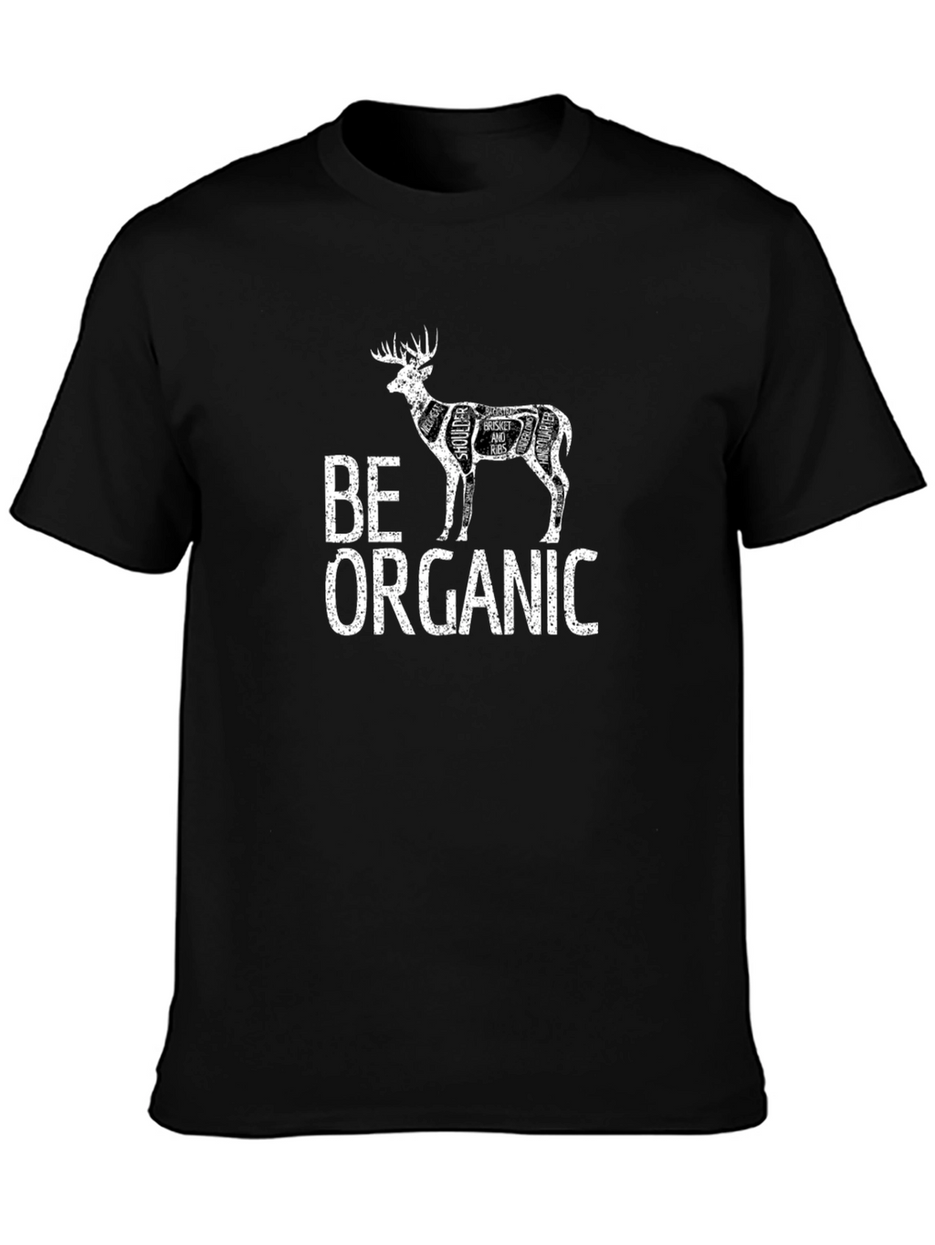 Be Organic Deer Cut Chart T-Shirt