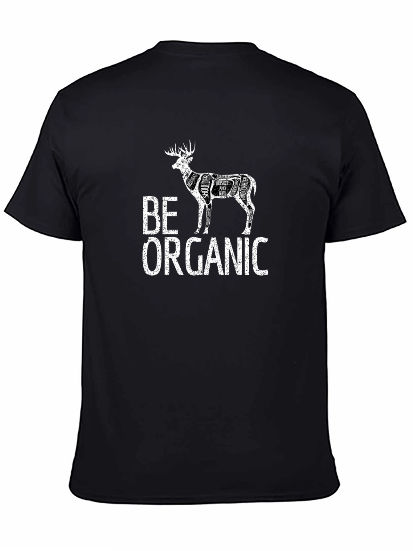 Be Organic Deer Cut Chart T-Shirt