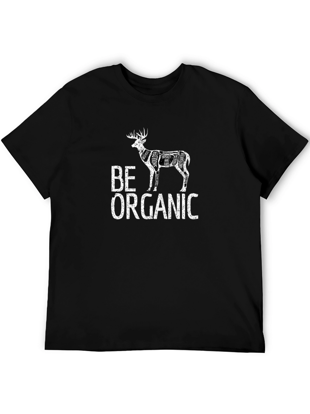 Be Organic Deer Cut Chart T-Shirt