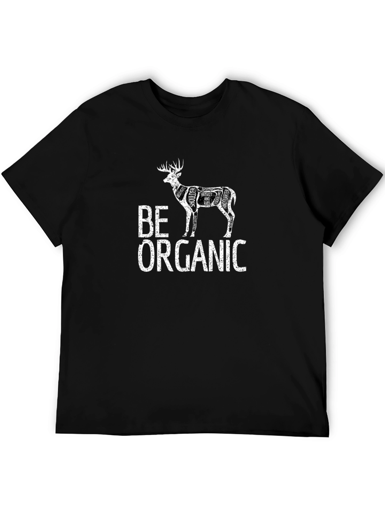 Be Organic Deer Cut Chart T-Shirt