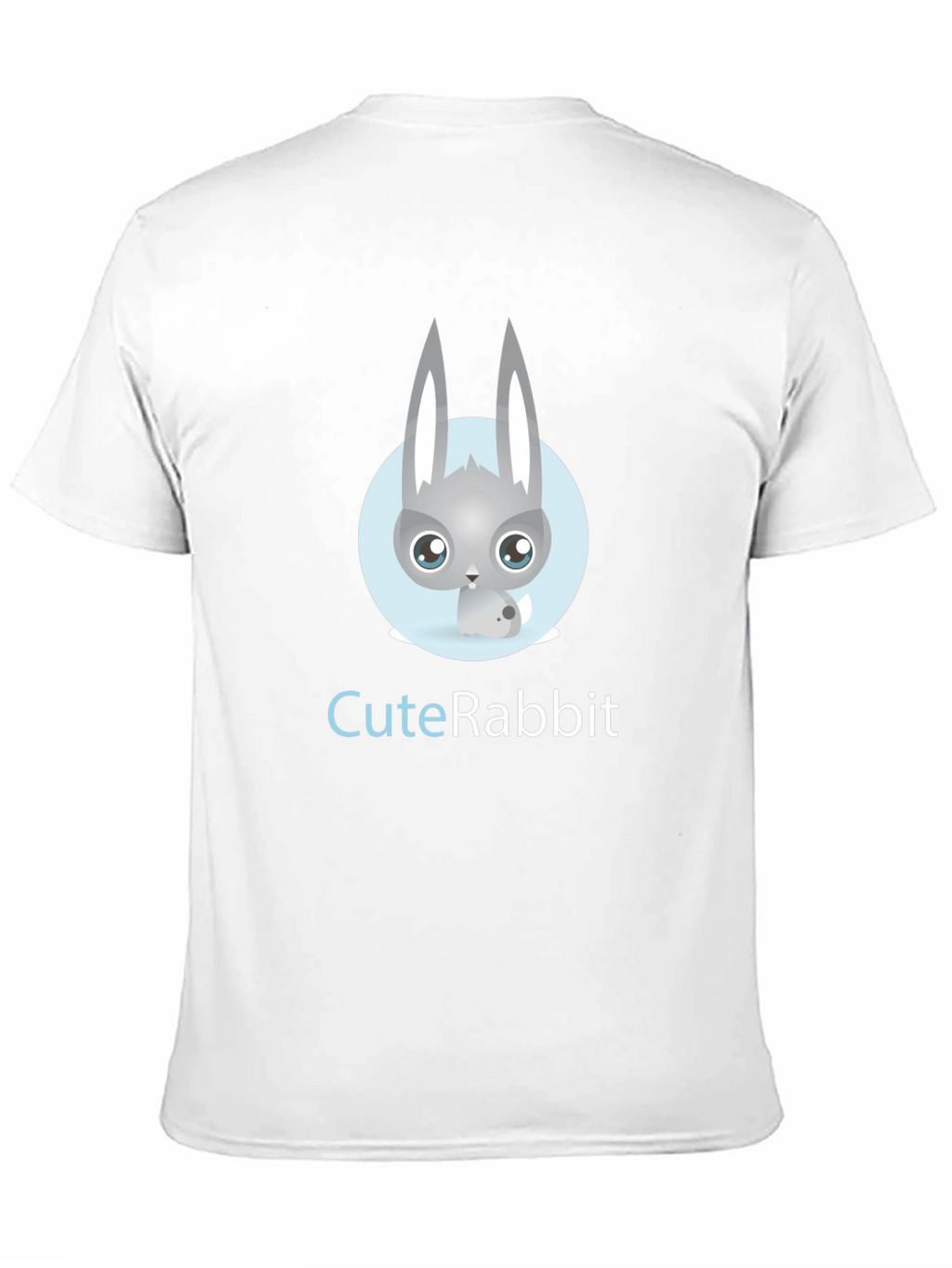 Cute Rabbit Graphic Tee - Soft Cotton Blend