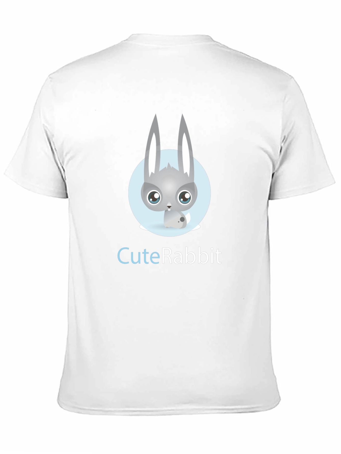 Cute Rabbit Graphic Tee - Soft Cotton Blend