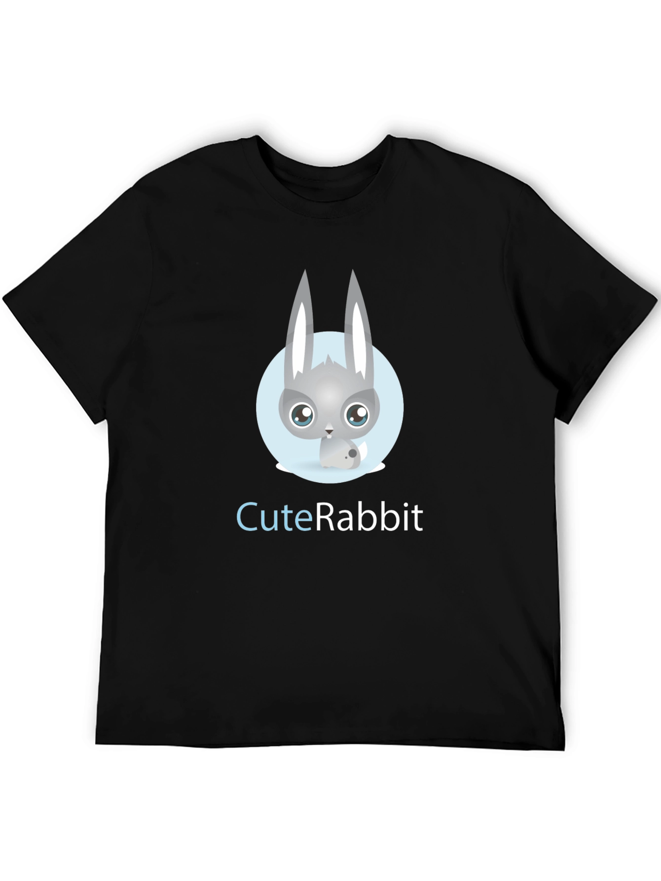 Cute Rabbit Graphic Tee - Soft Cotton Blend