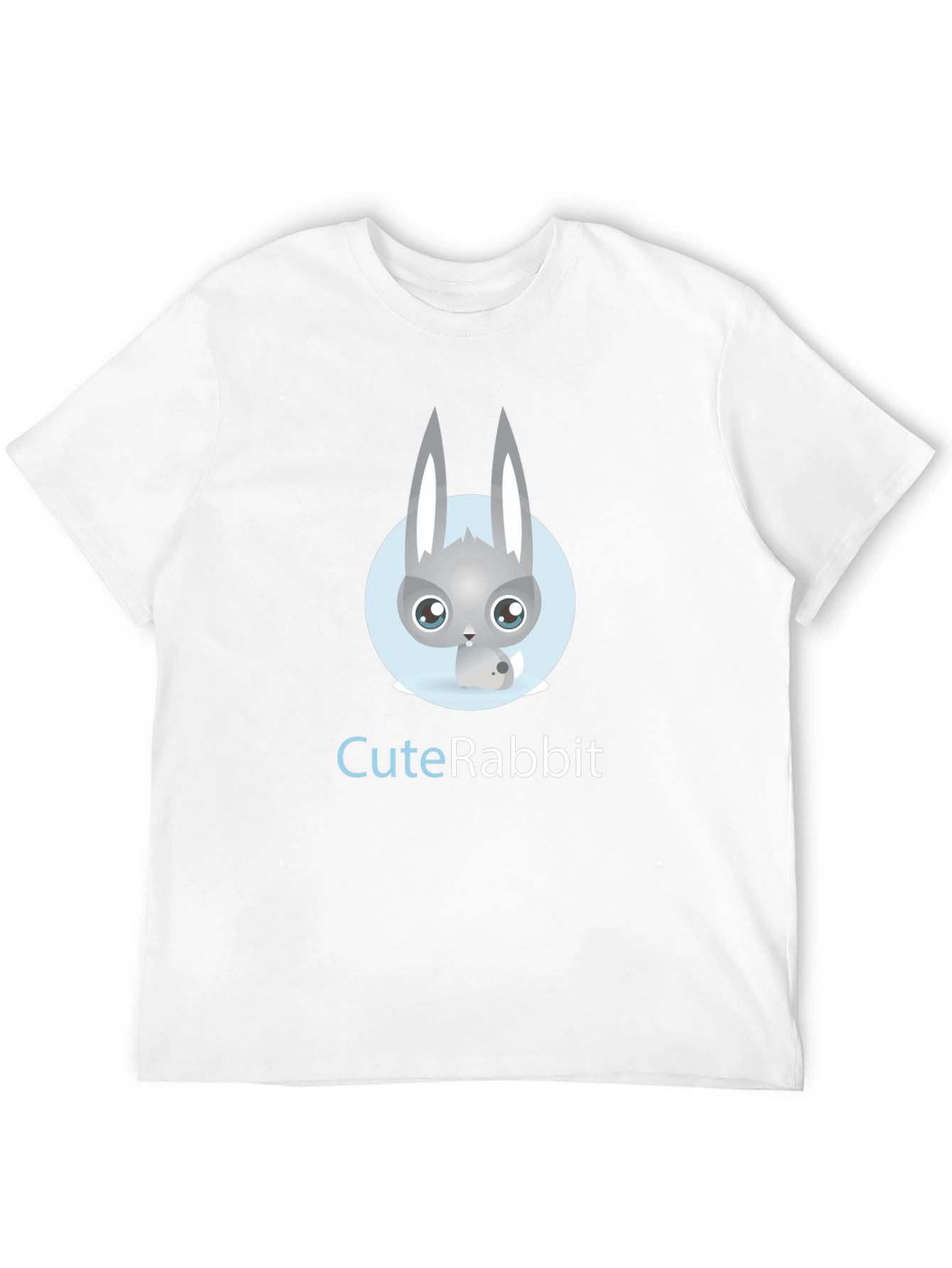 Cute Rabbit Graphic Tee - Soft Cotton Blend