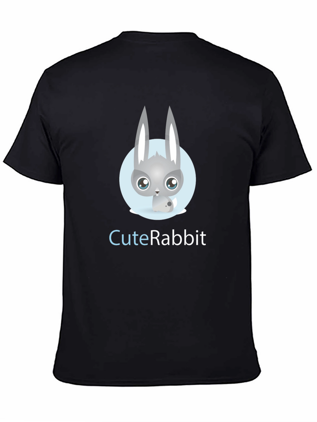 Cute Rabbit Graphic Tee - Soft Cotton Blend