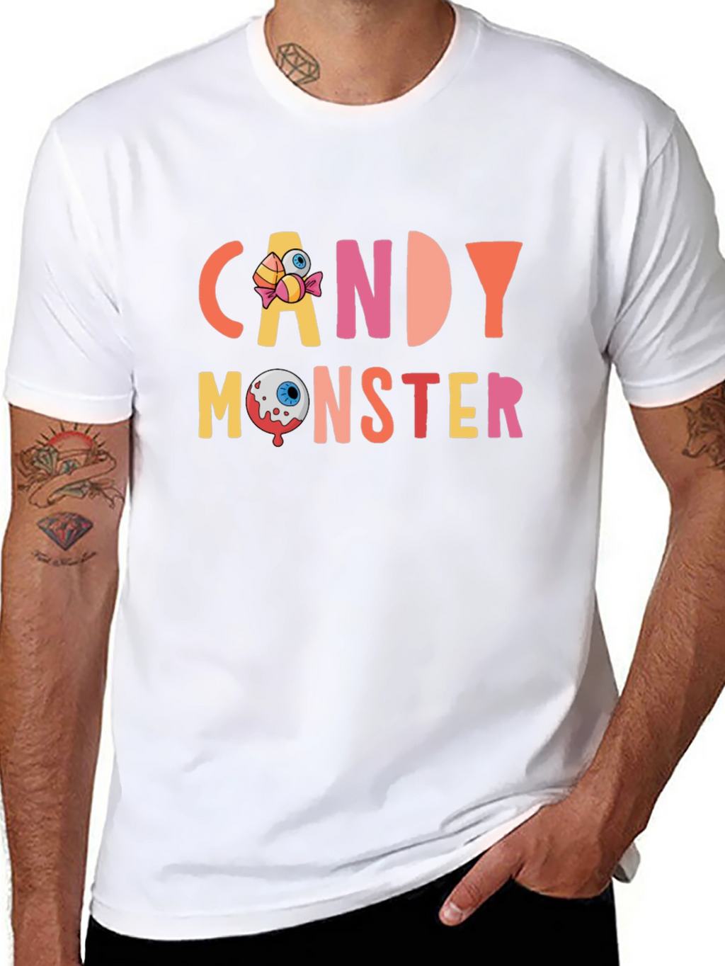 Candy Monster Graphic Tee - Halloween Fun!