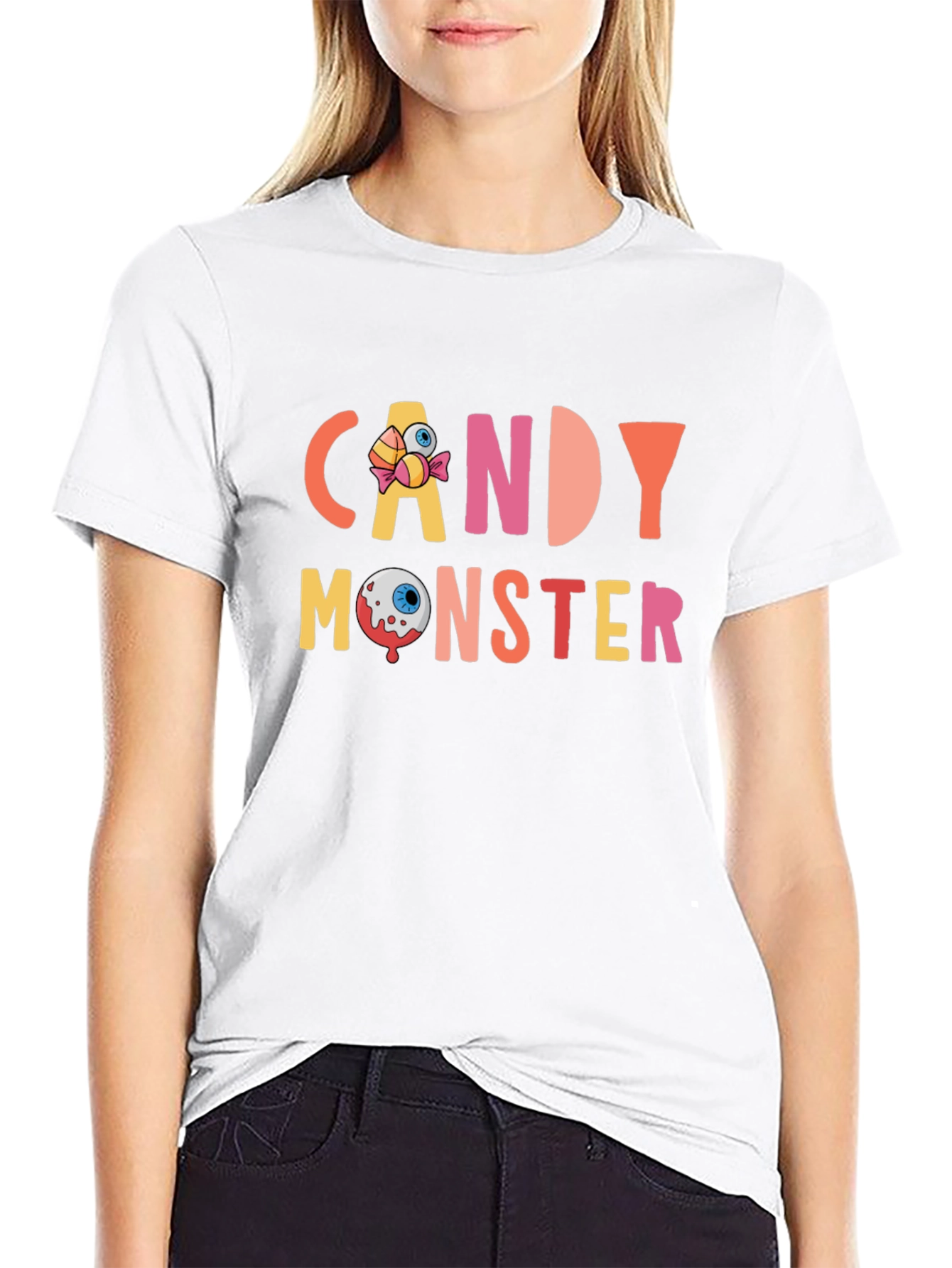 Candy Monster Graphic Tee - Halloween Fun!
