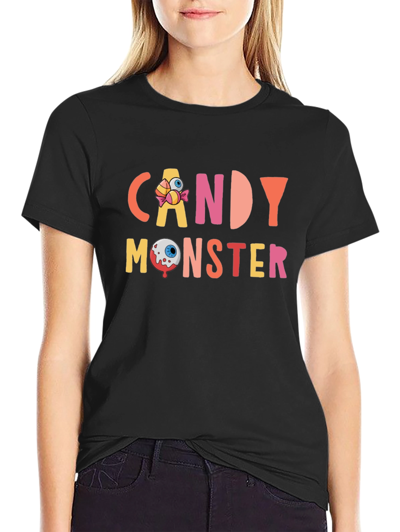 Candy Monster Graphic Tee - Halloween Fun!
