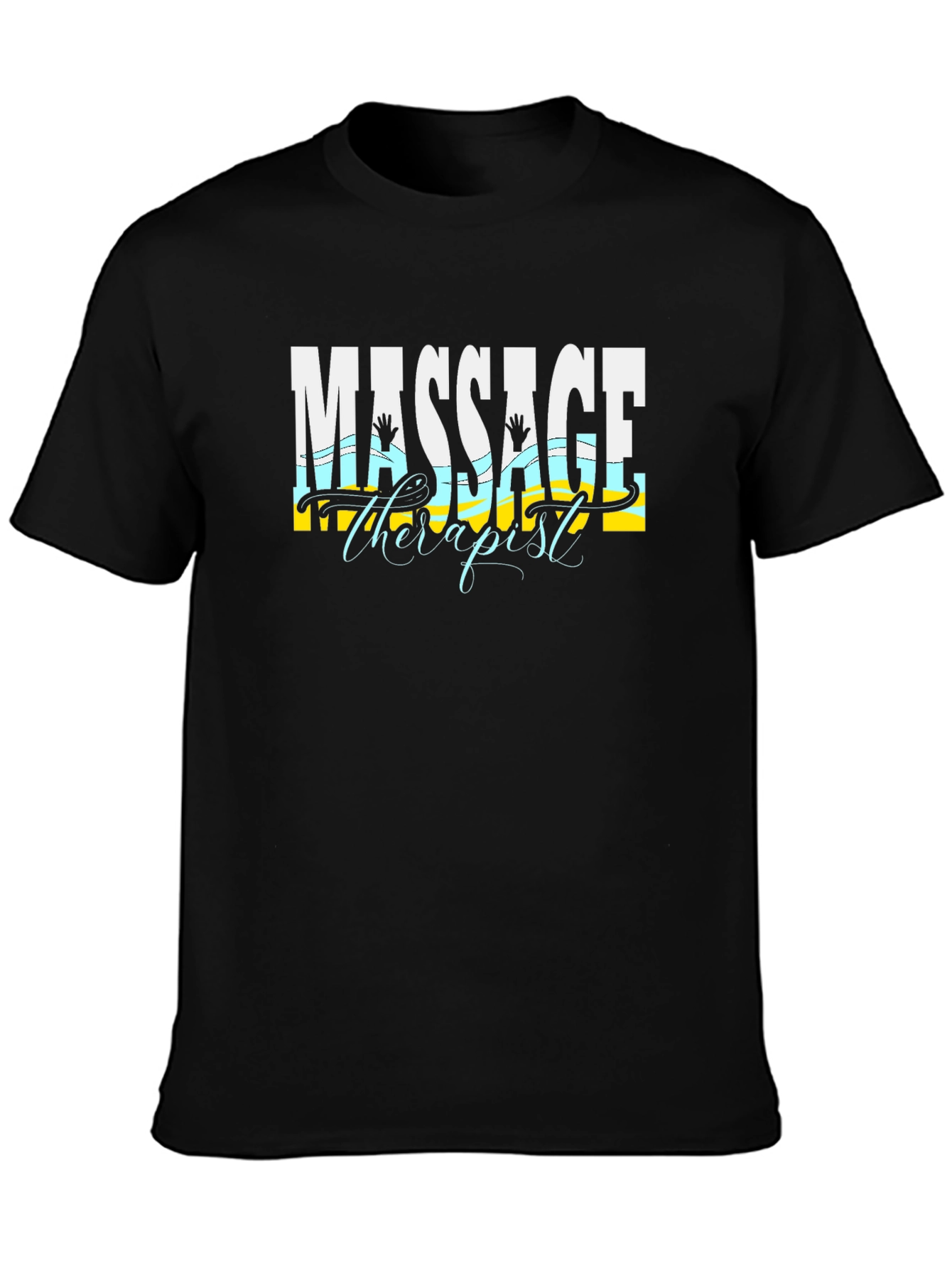 Massage Therapist Graphic Tee - Black