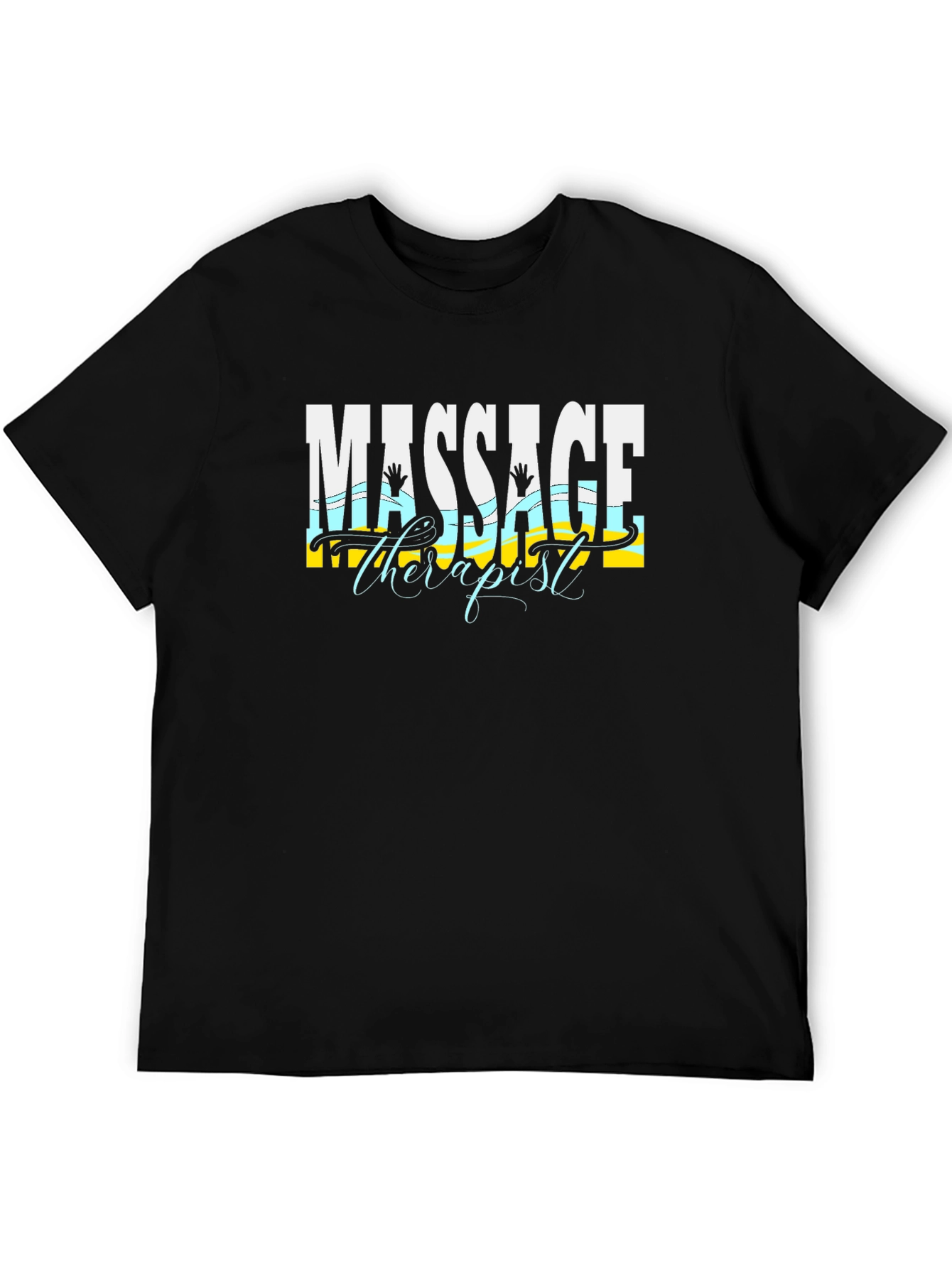 Massage Therapist Graphic Tee - Black