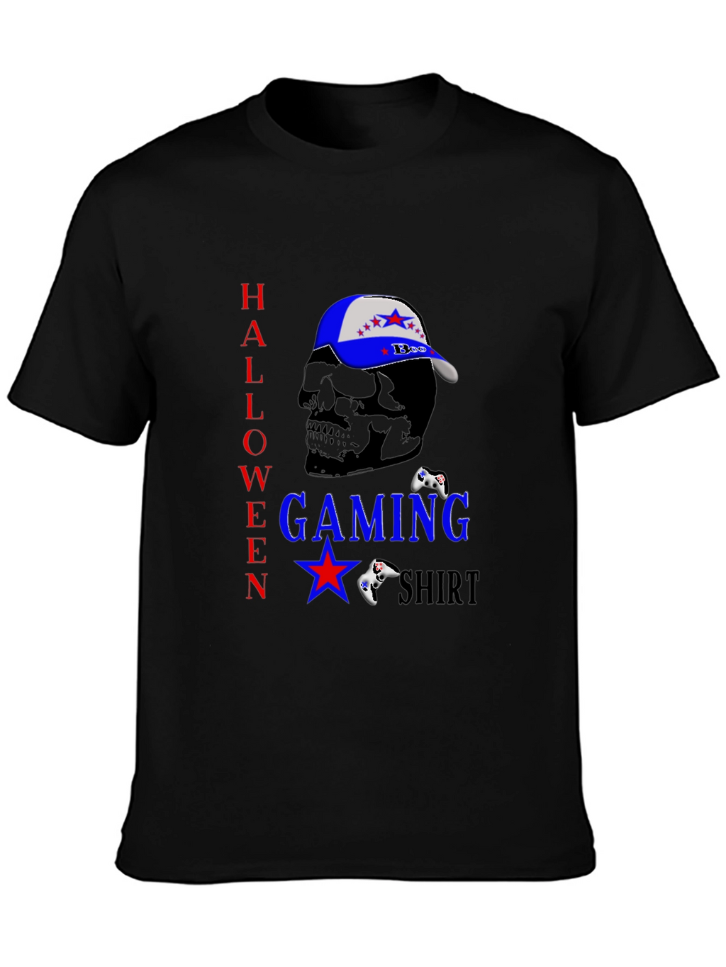 Halloween Gaming Shirt - Skull & Controller