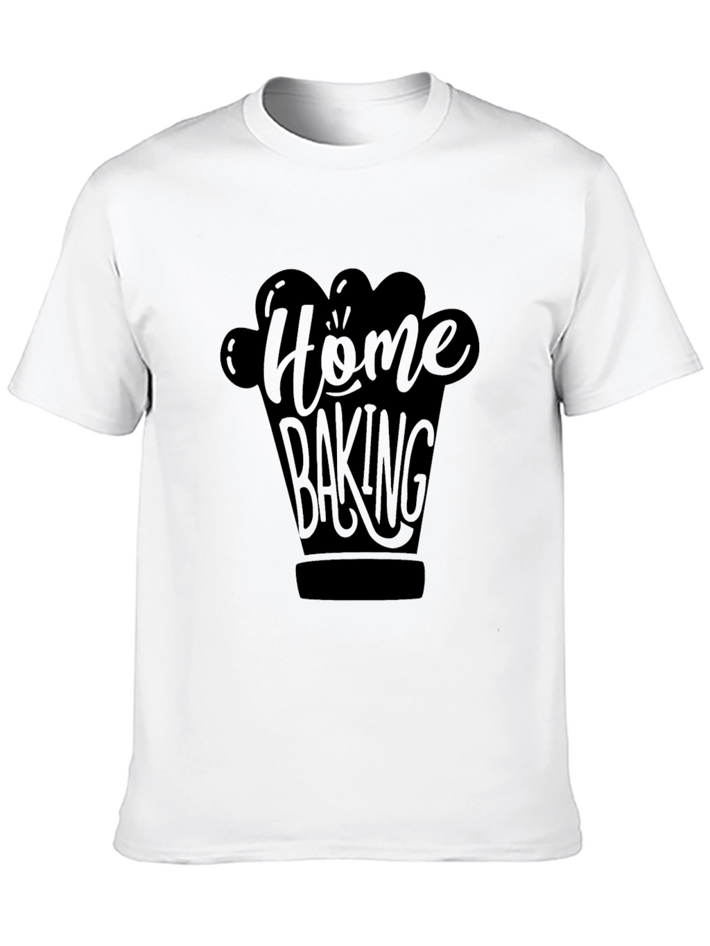 Home Baking Graphic Black T-Shirt