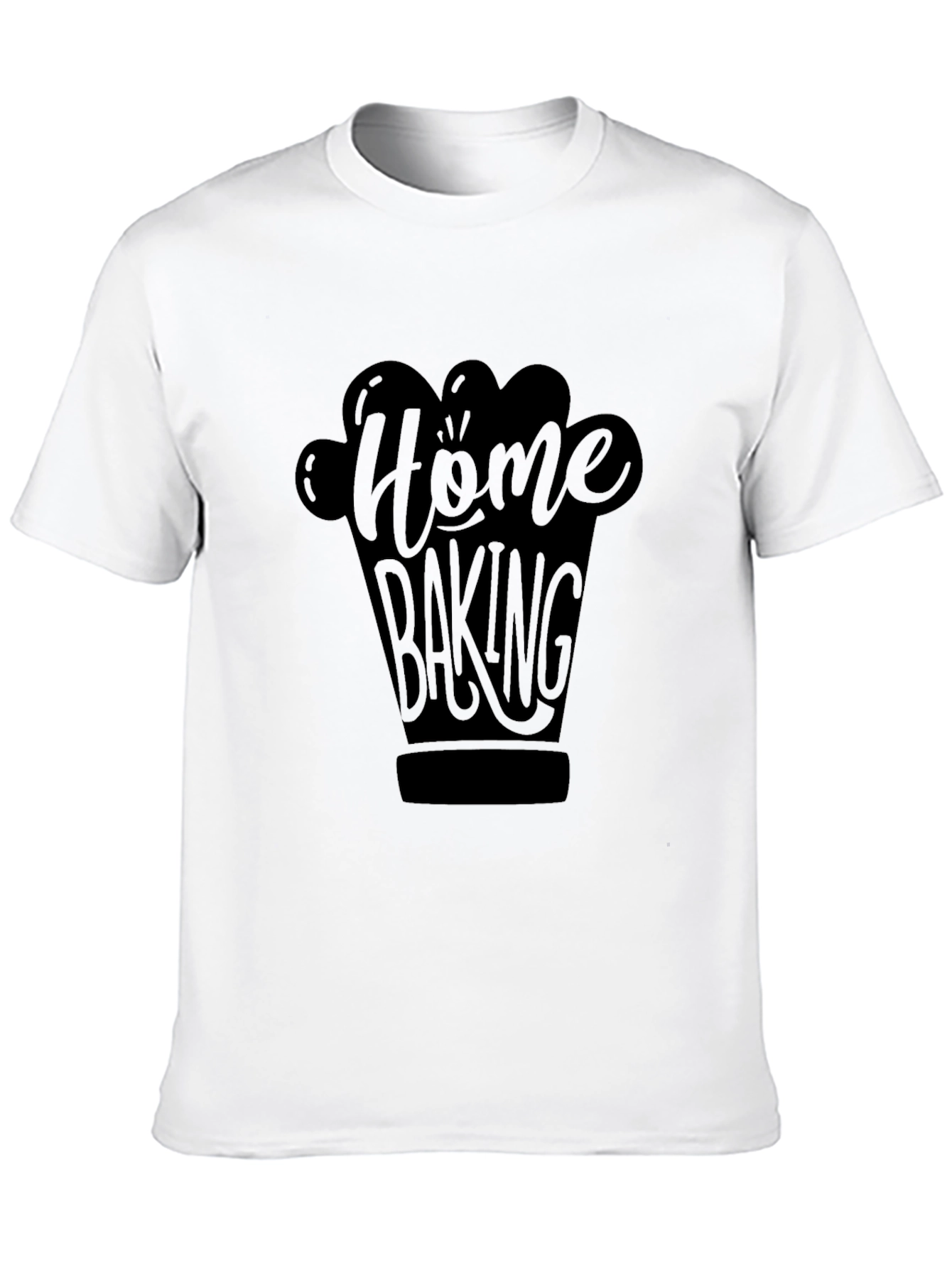 Home Baking Graphic Black T-Shirt