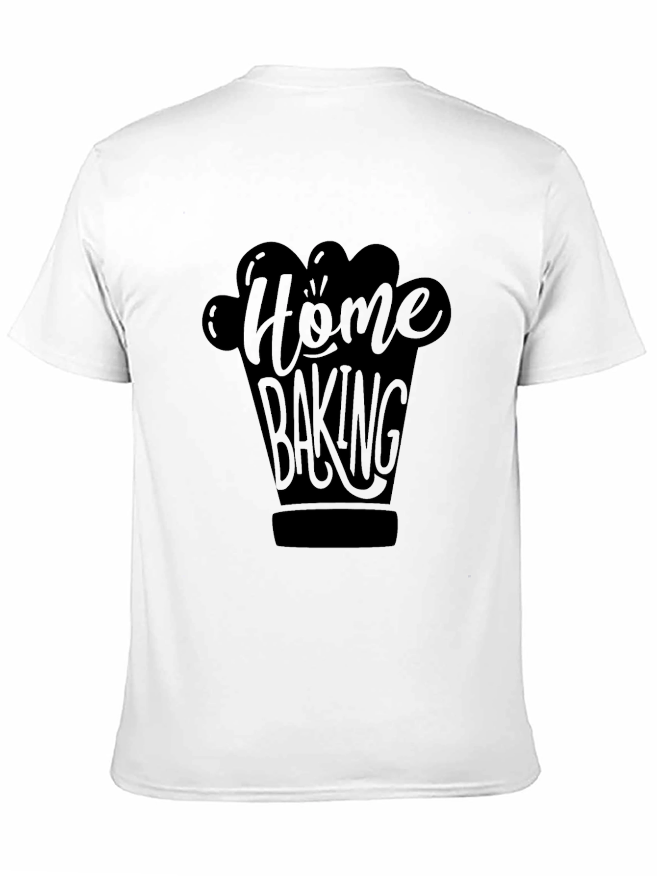 Home Baking Graphic Black T-Shirt
