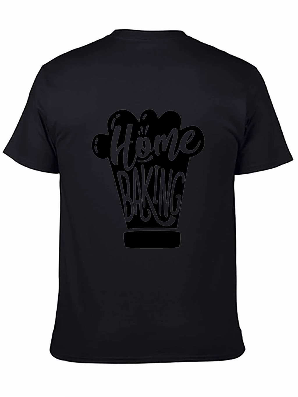 Home Baking Graphic Black T-Shirt