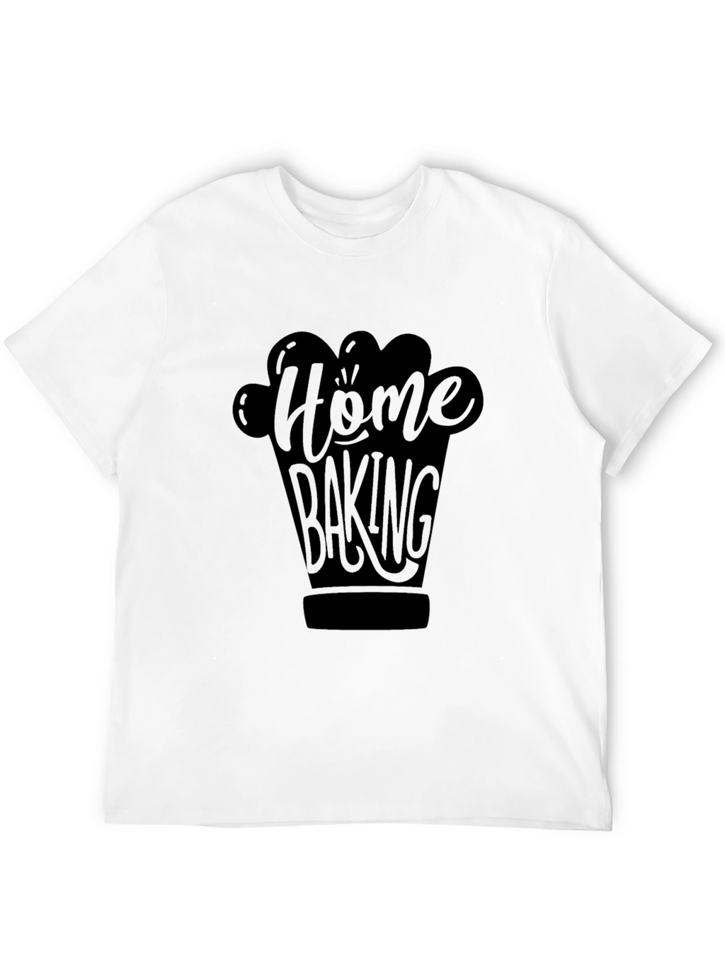 Home Baking Graphic Black T-Shirt