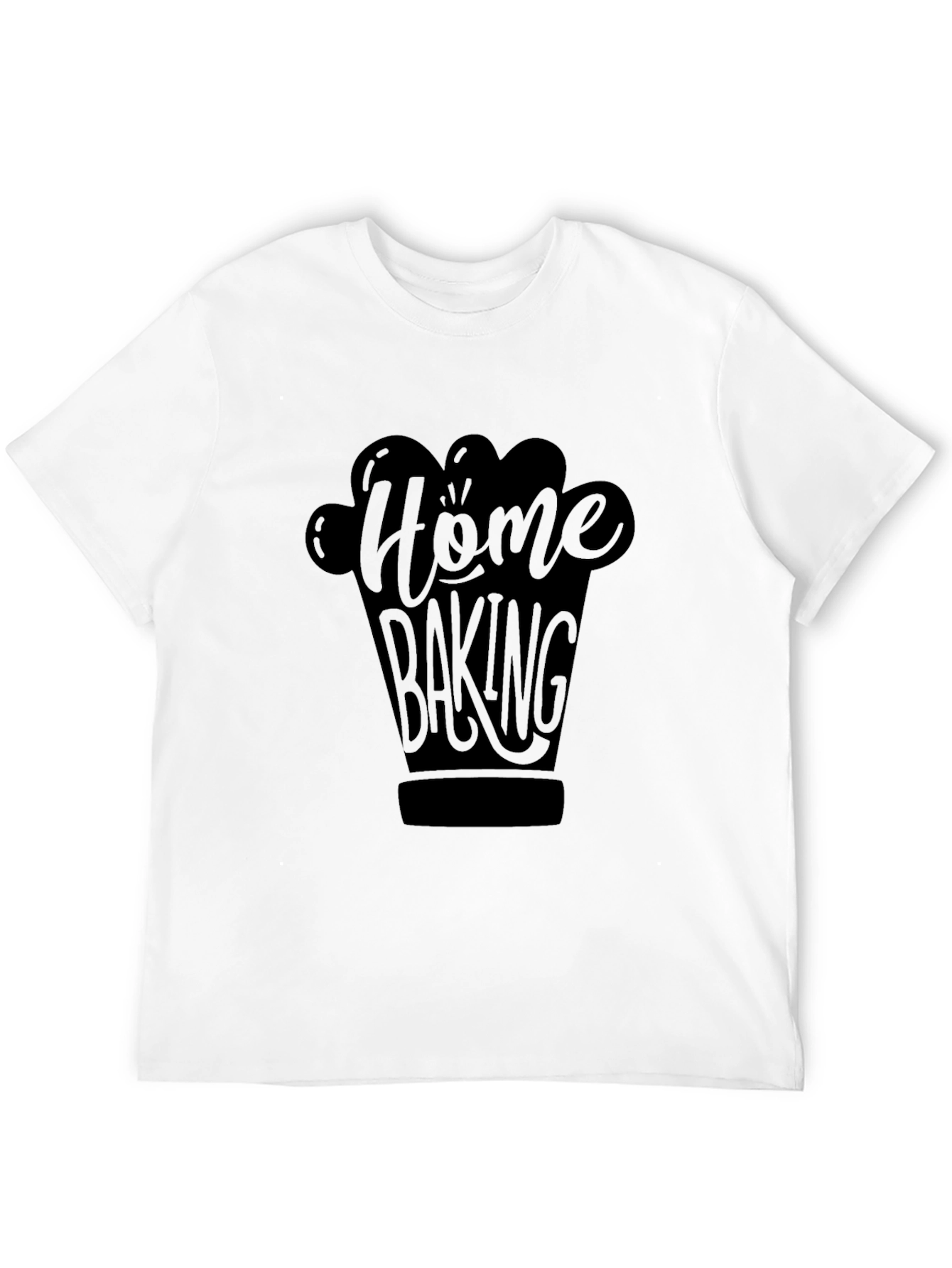 Home Baking Graphic Black T-Shirt