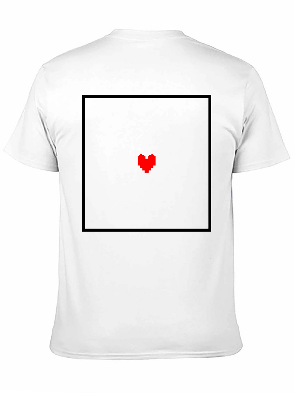 Pixel Heart Graphic Black T-Shirt