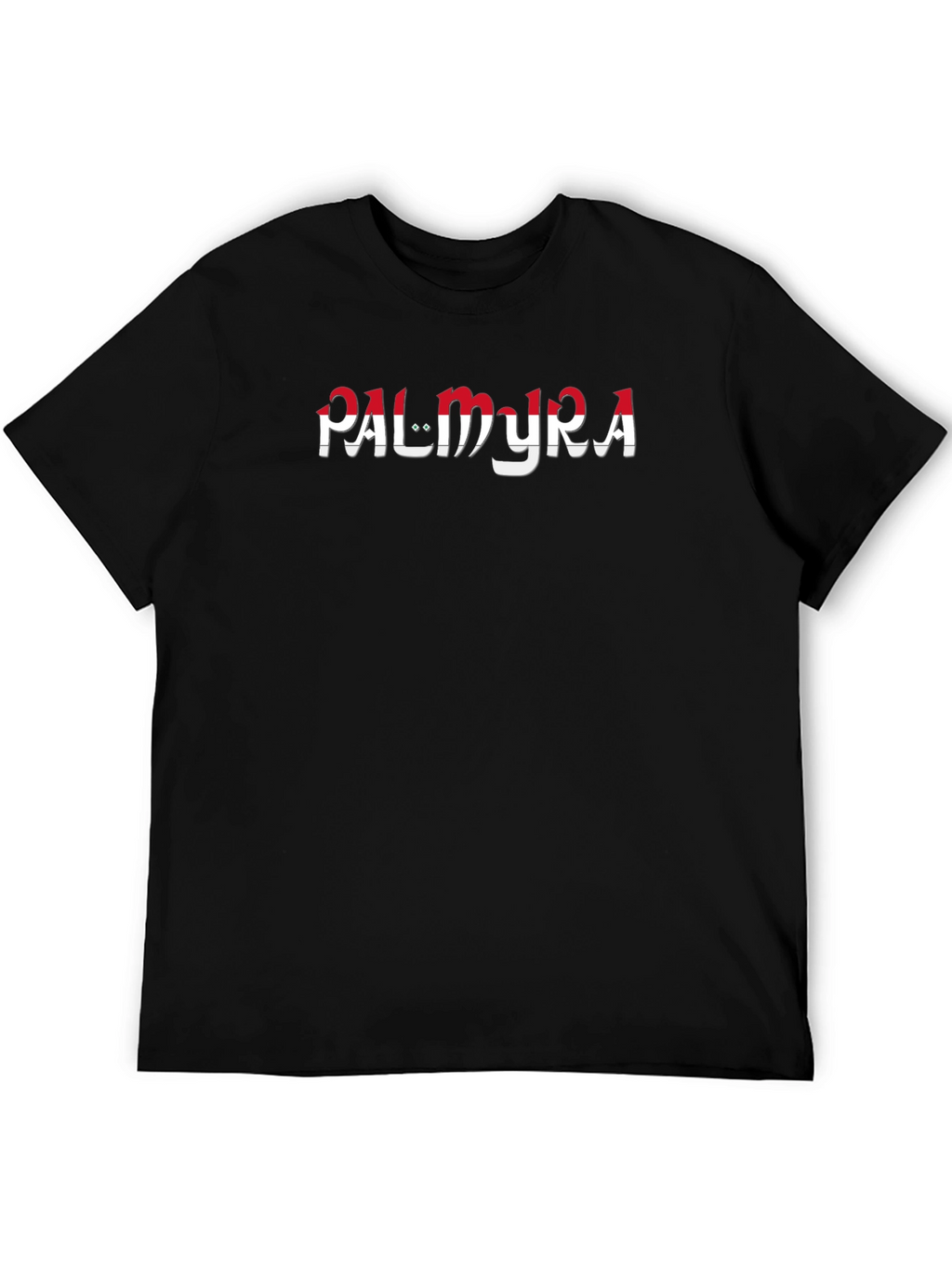 Palmyra Graphic Print Black T-Shirt