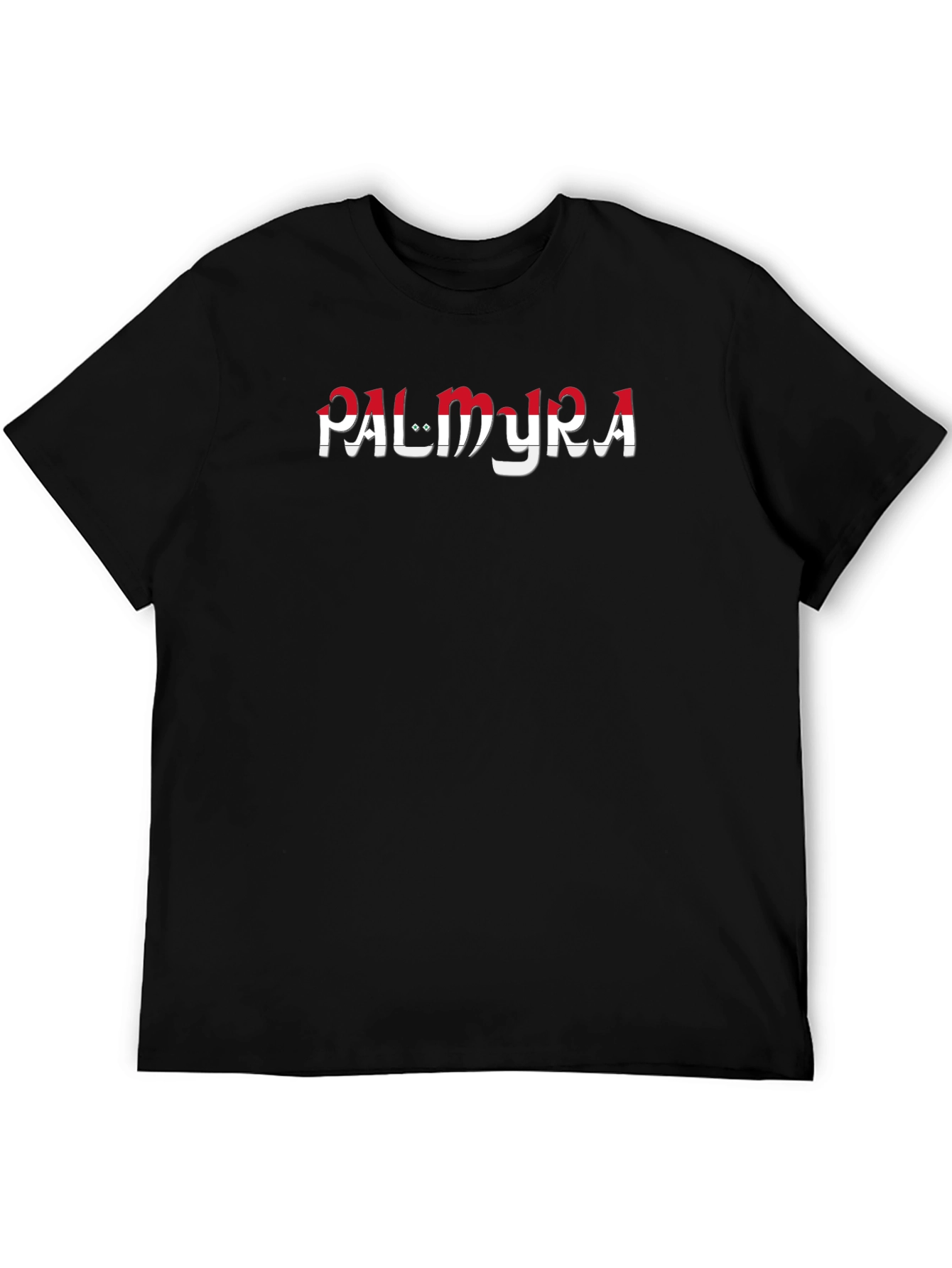 Palmyra Graphic Print Black T-Shirt