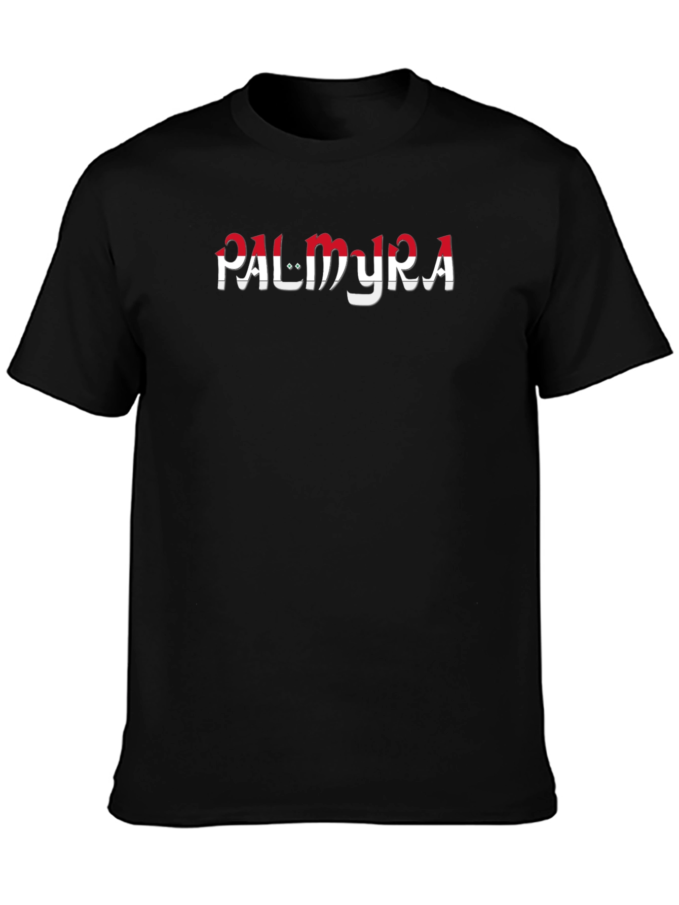 Palmyra Graphic Print Black T-Shirt
