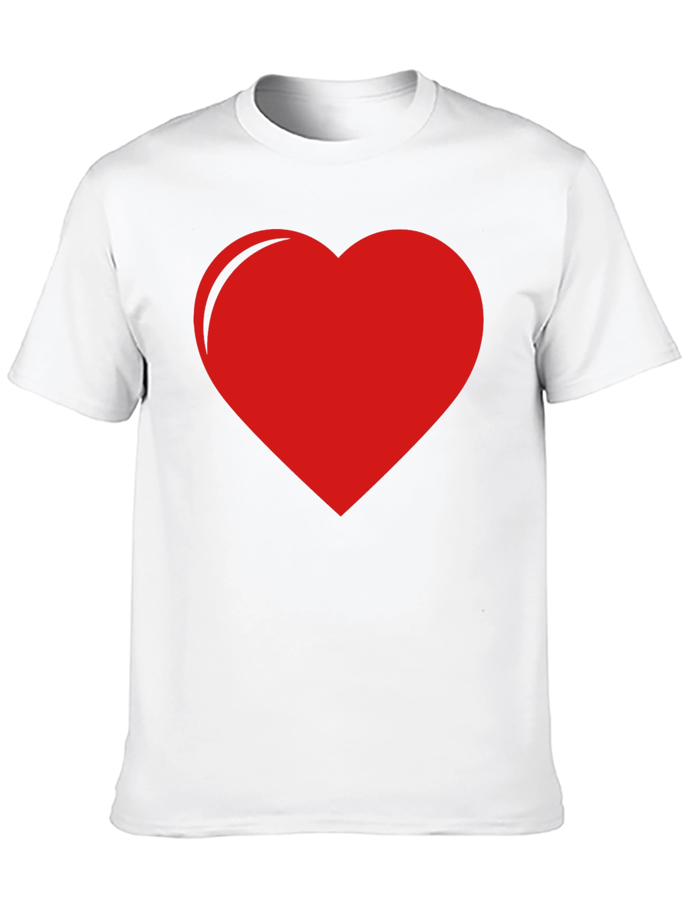 Red Heart Graphic Black Tee - Express Your Love!