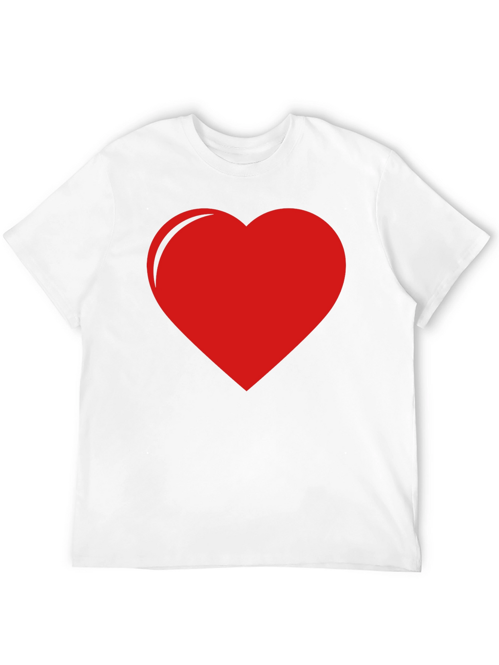 Red Heart Graphic Black Tee - Express Your Love!