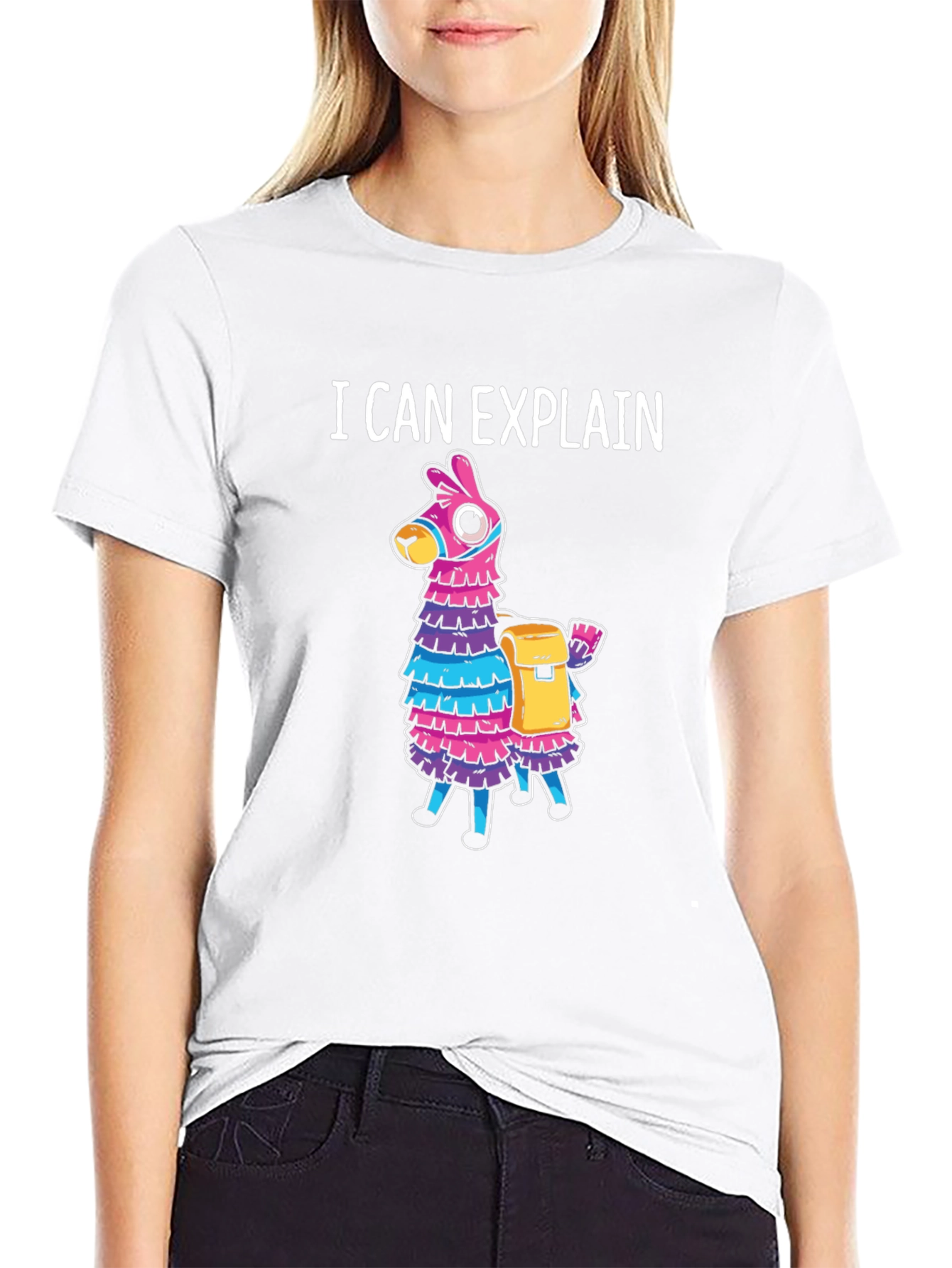 I Can Explain Llama Piñata T-Shirt