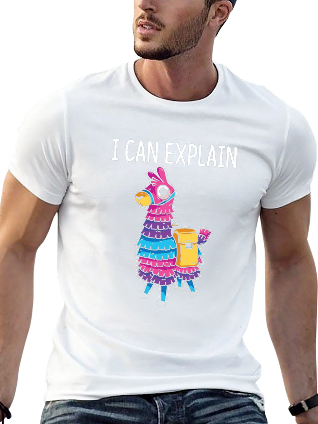 I Can Explain Llama Piñata T-Shirt
