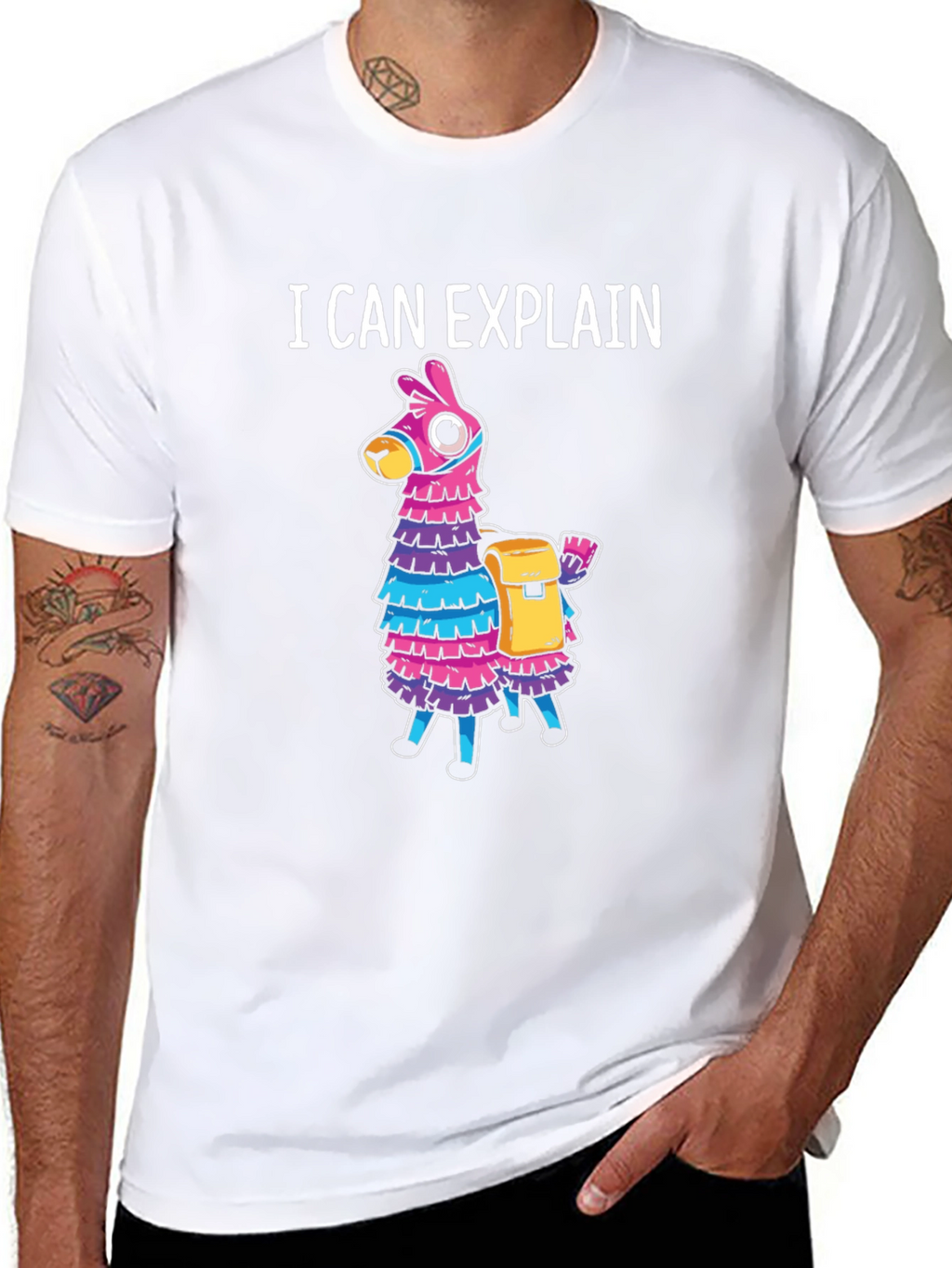 I Can Explain Llama Piñata T-Shirt