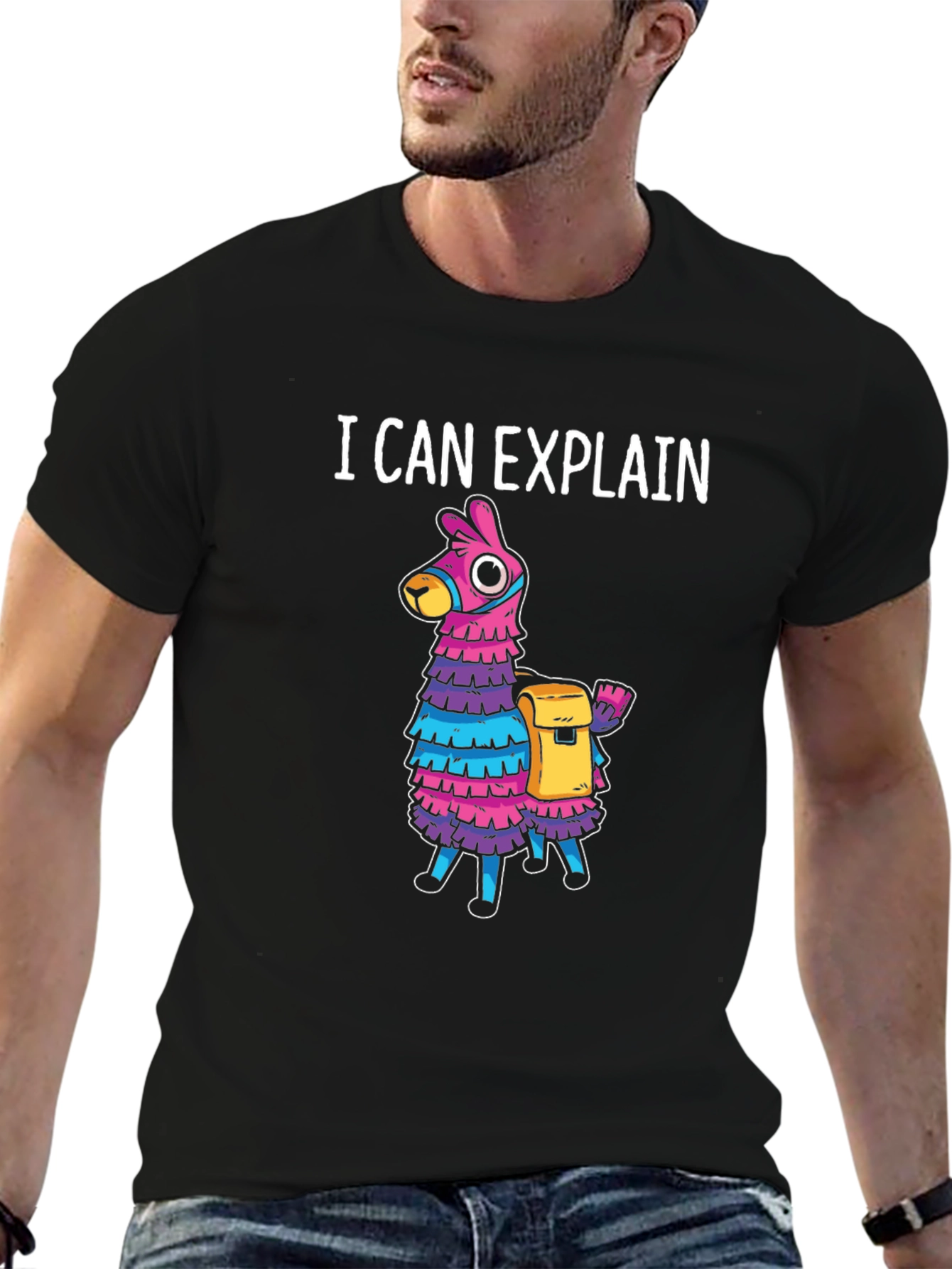 I Can Explain Llama Piñata T-Shirt
