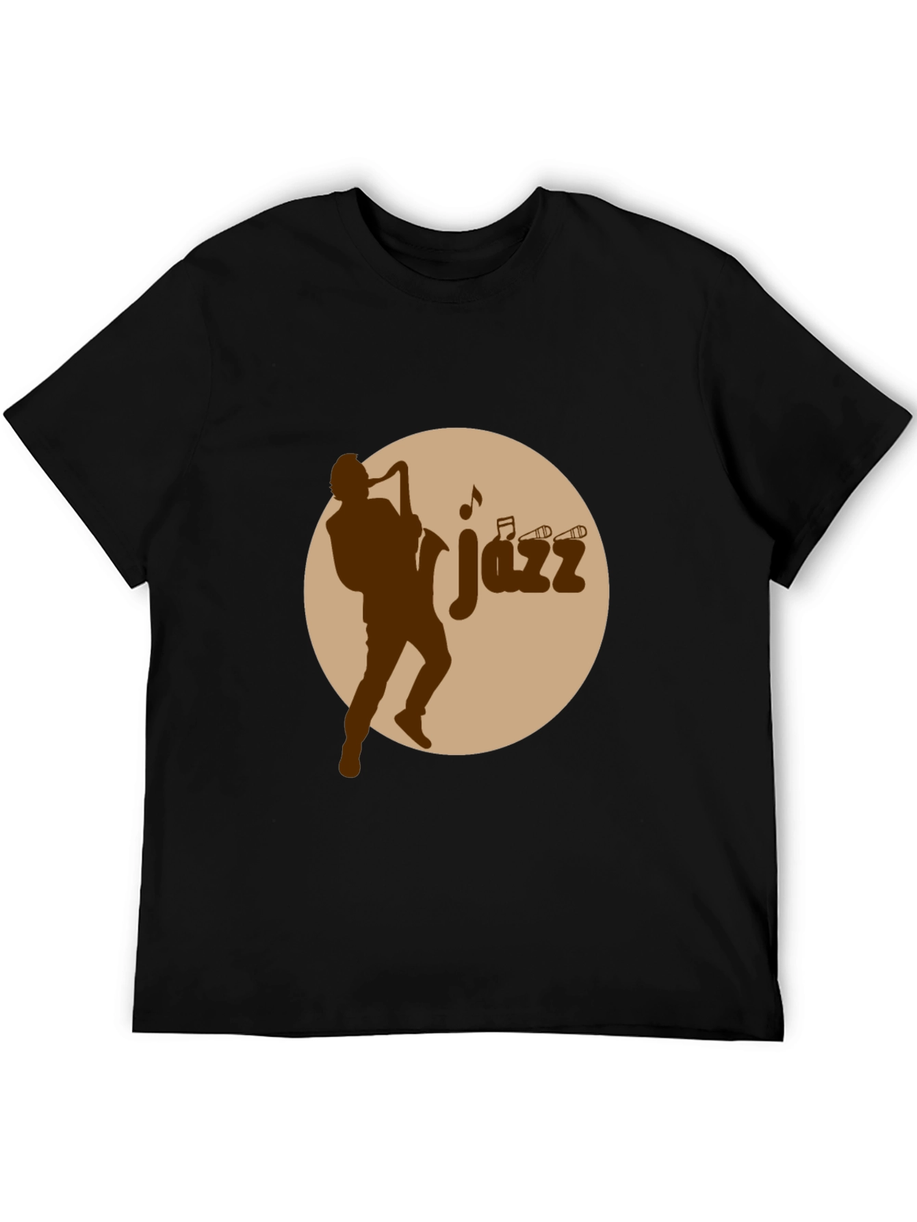 Jazz Musician Graphic Tee - Black