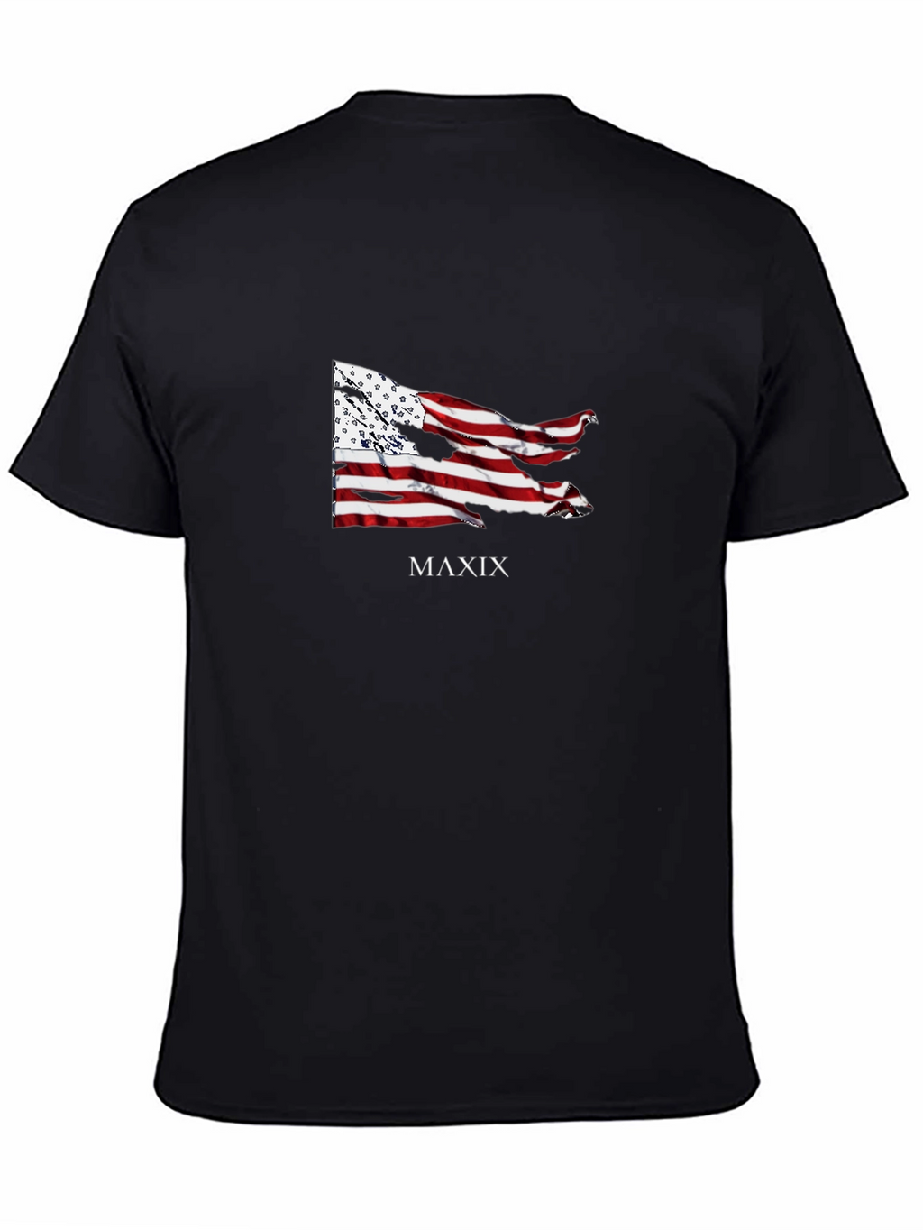 MAXIX Graphic Print Black T-Shirt