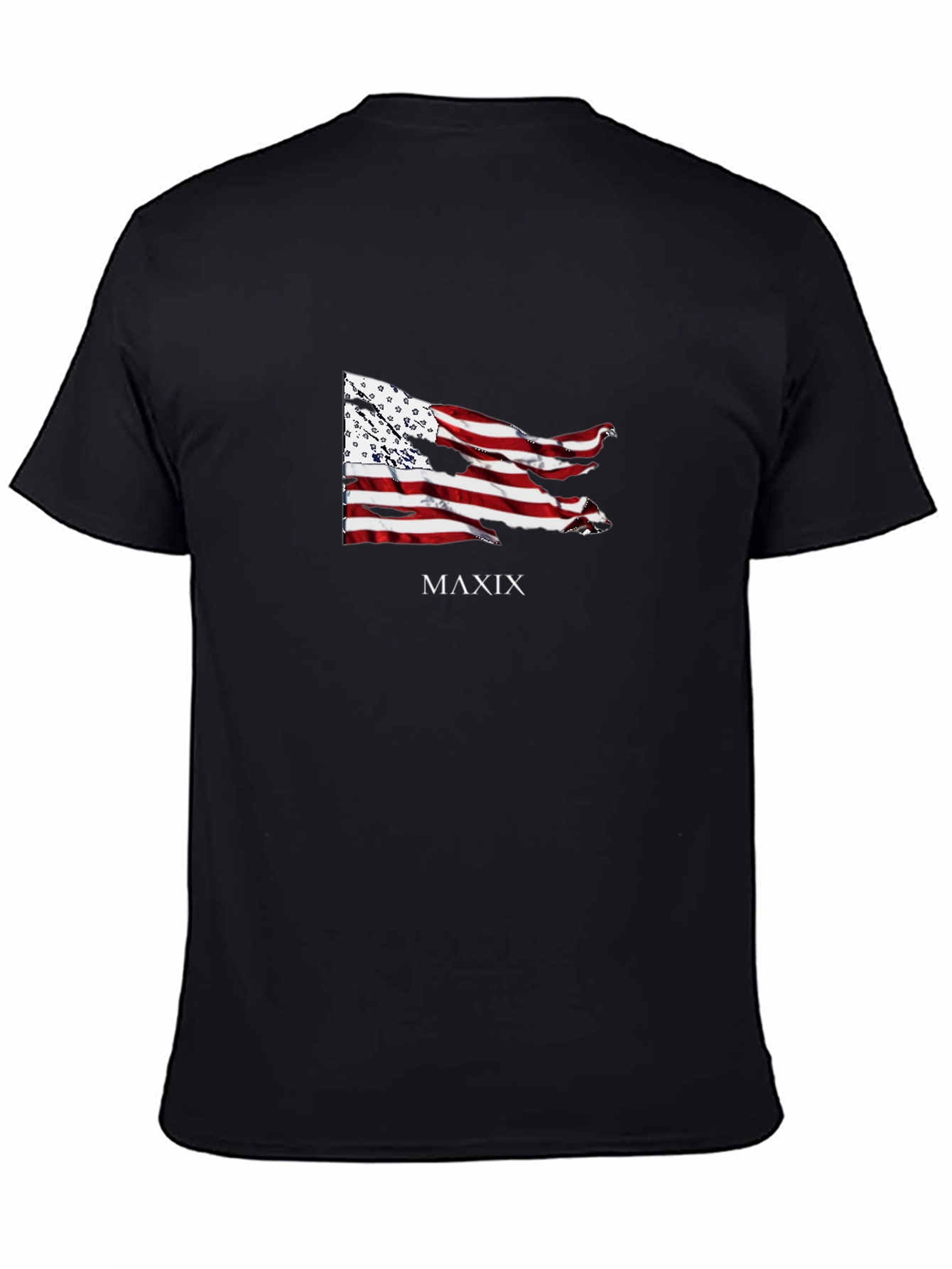 MAXIX Graphic Print Black T-Shirt