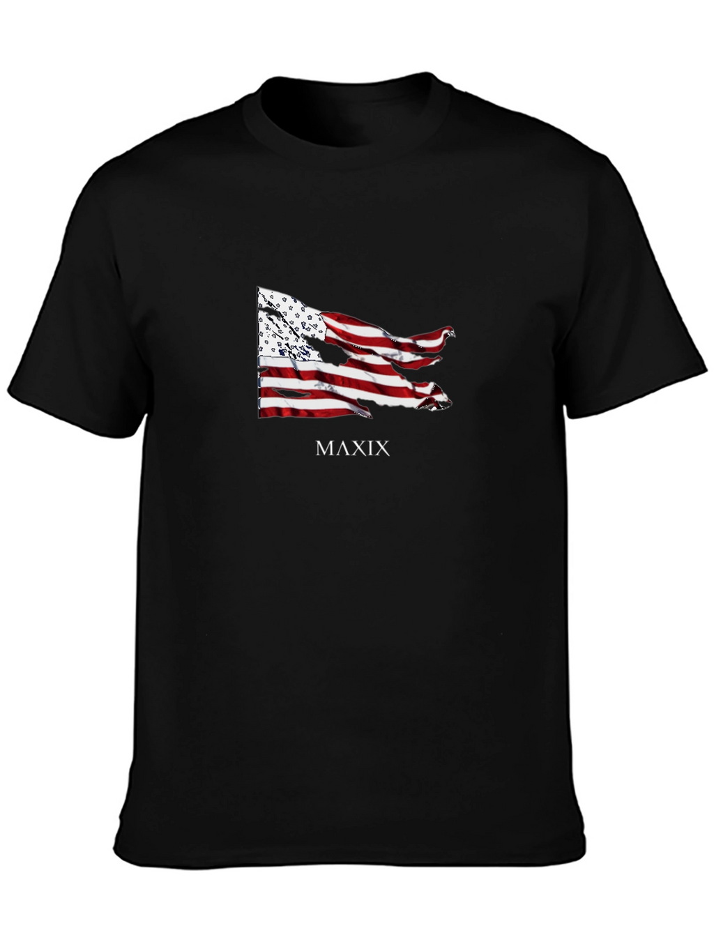 MAXIX Graphic Print Black T-Shirt
