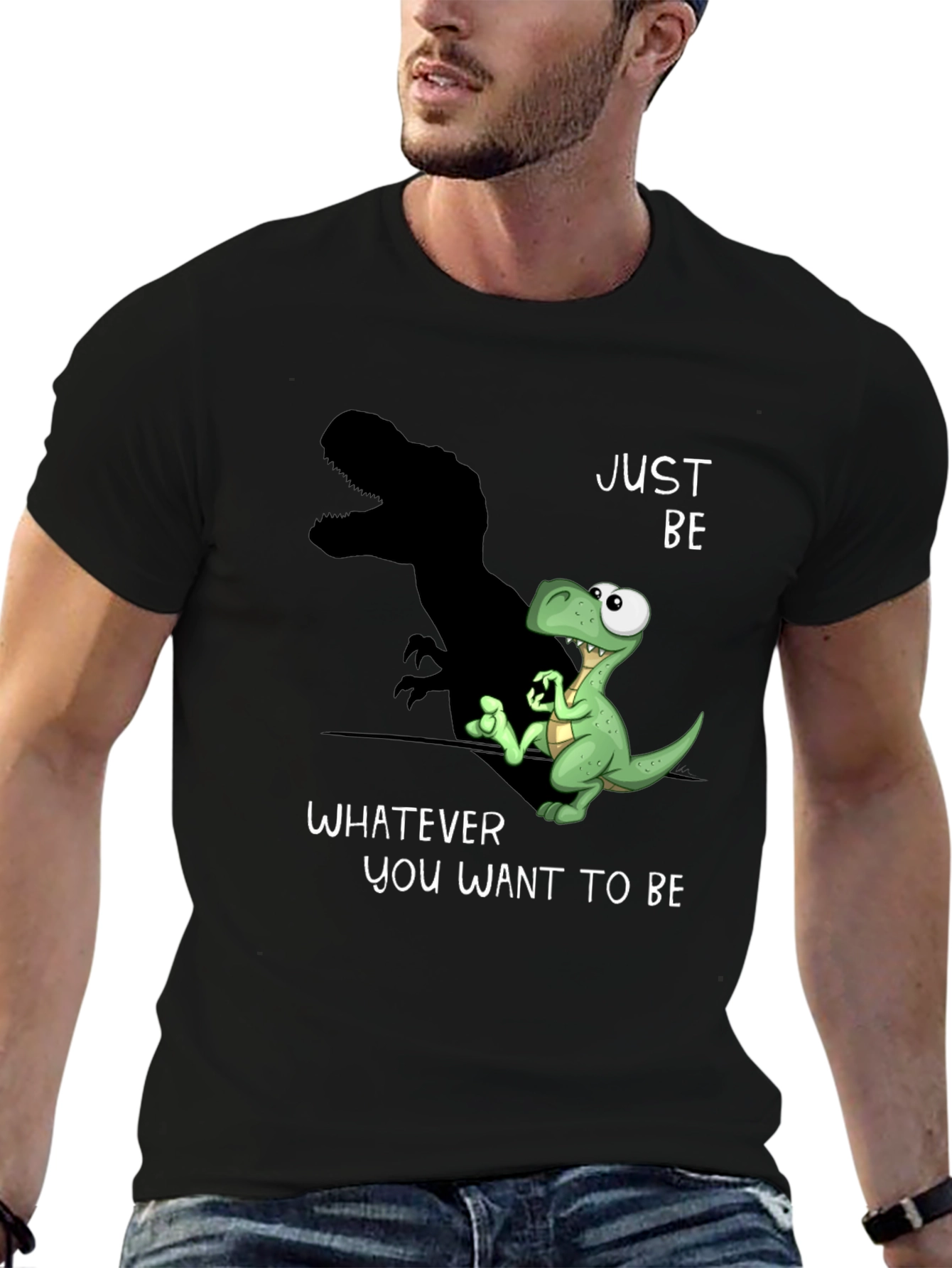 Dino Shadow Graphic Tee - Be Yourself T-Shirt