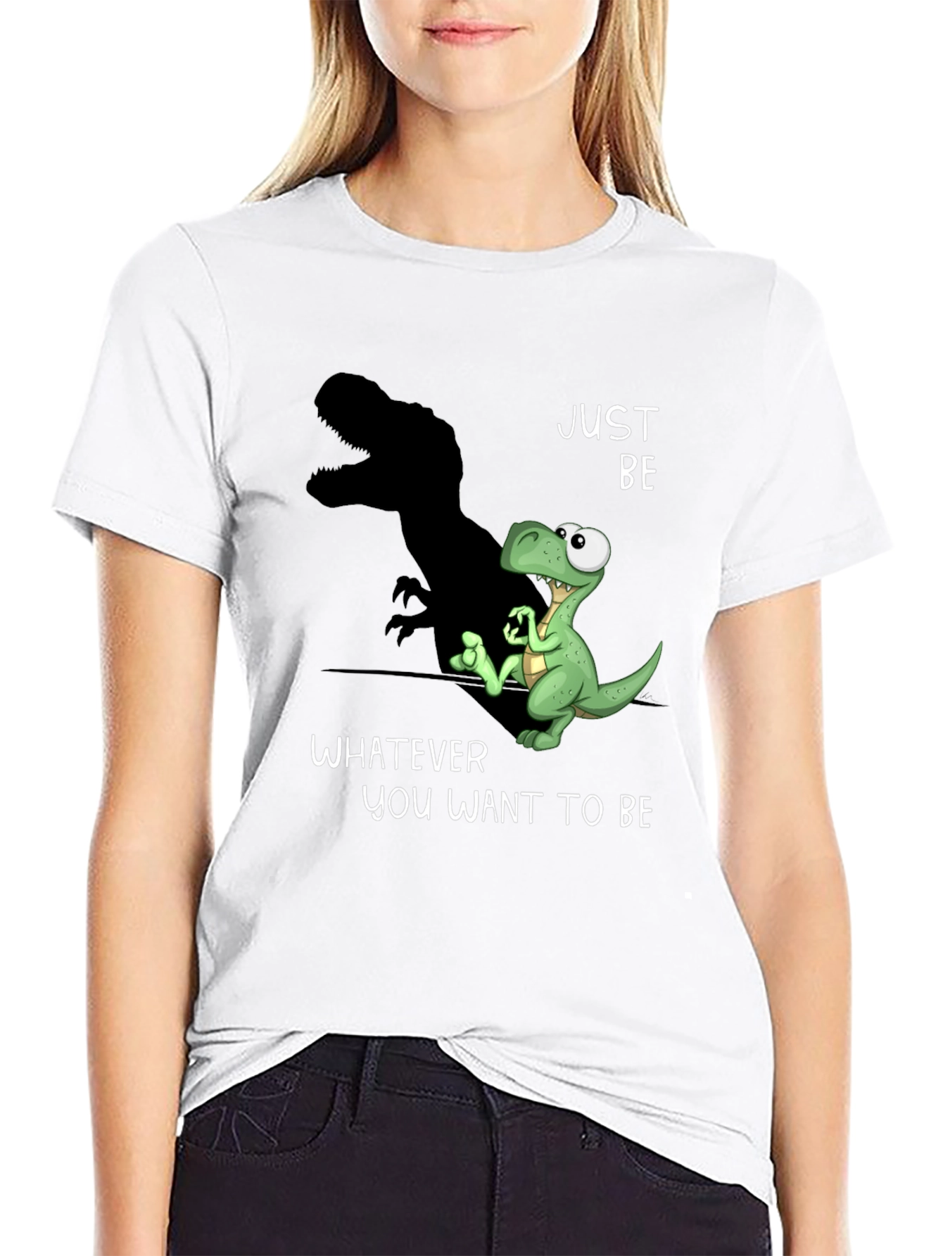Dino Shadow Graphic Tee - Be Yourself T-Shirt