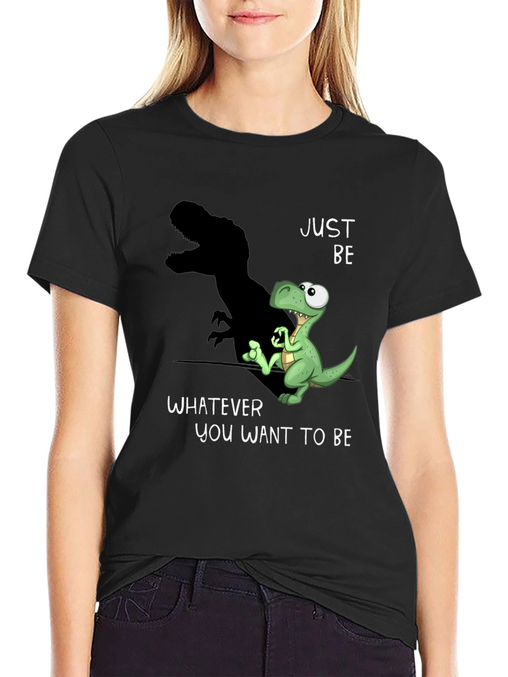 Dino Shadow Graphic Tee - Be Yourself T-Shirt
