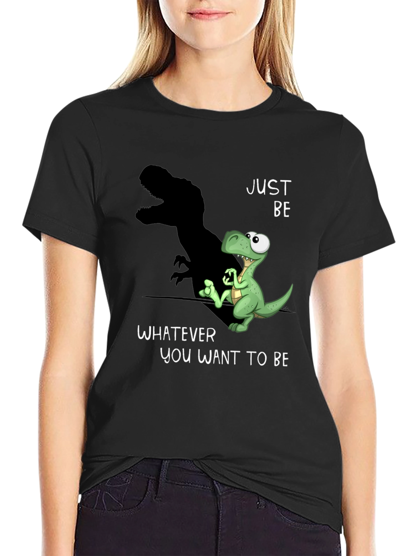 Dino Shadow Graphic Tee - Be Yourself T-Shirt