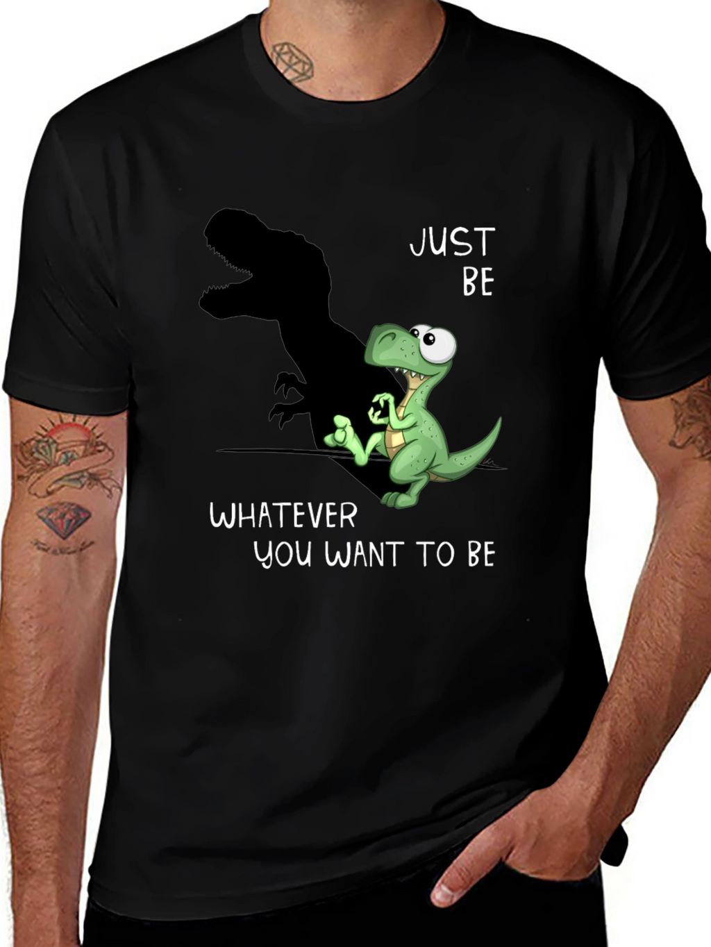 Dino Shadow Graphic Tee - Be Yourself T-Shirt