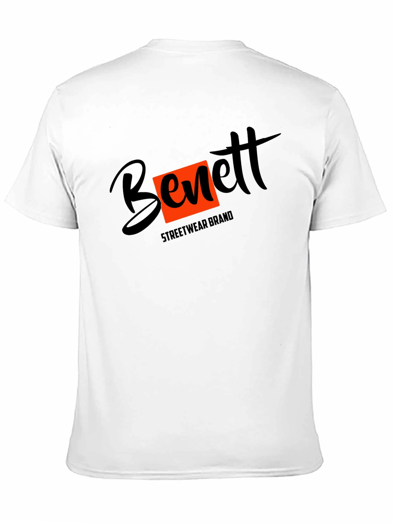 Black Bennett Streetwear Brand Graphic T-Shirt