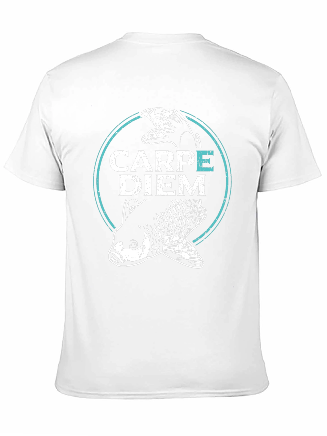 Carpe Diem Fish Graphic T-Shirt - Black