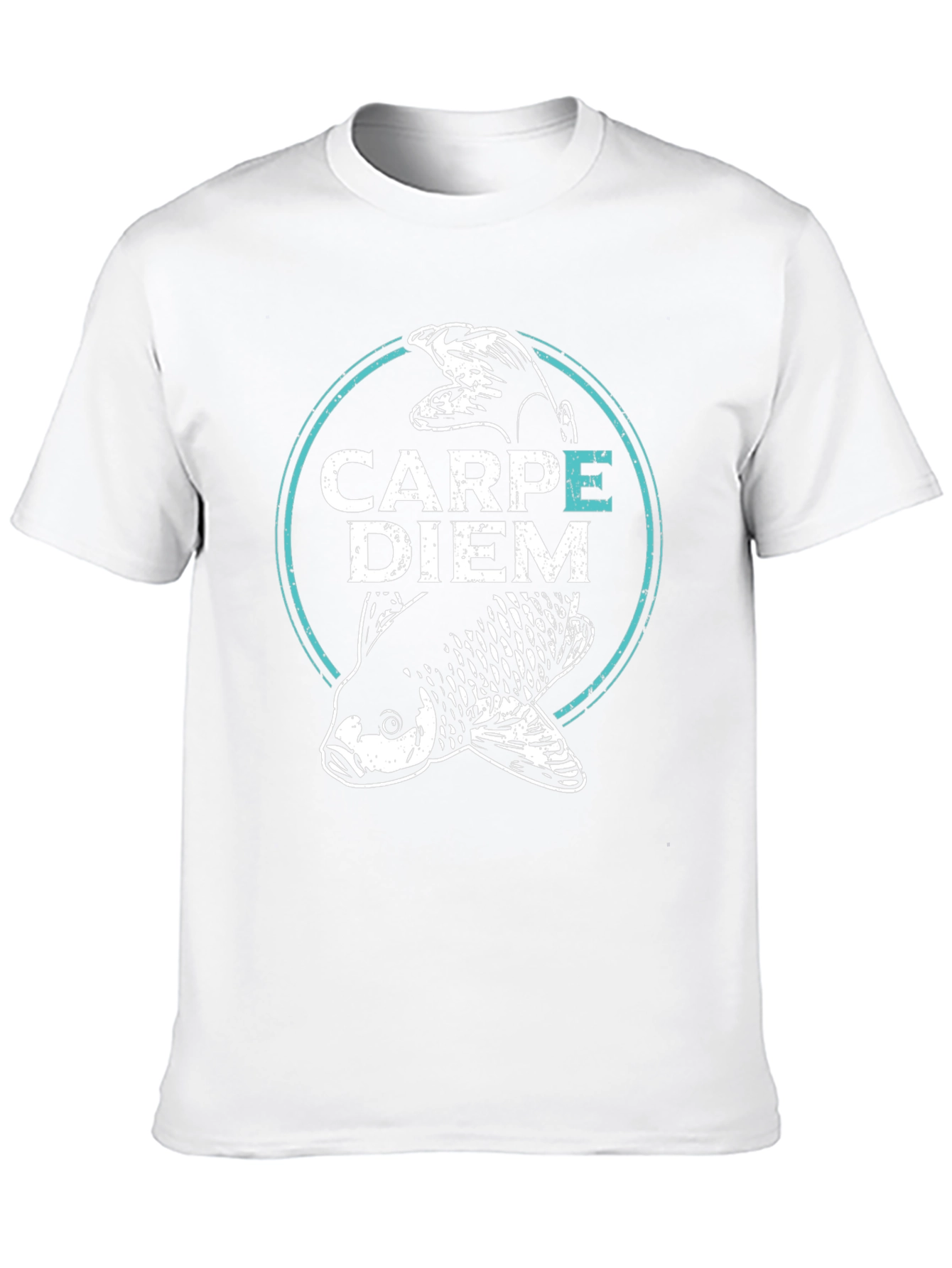 Carpe Diem Fish Graphic T-Shirt - Black