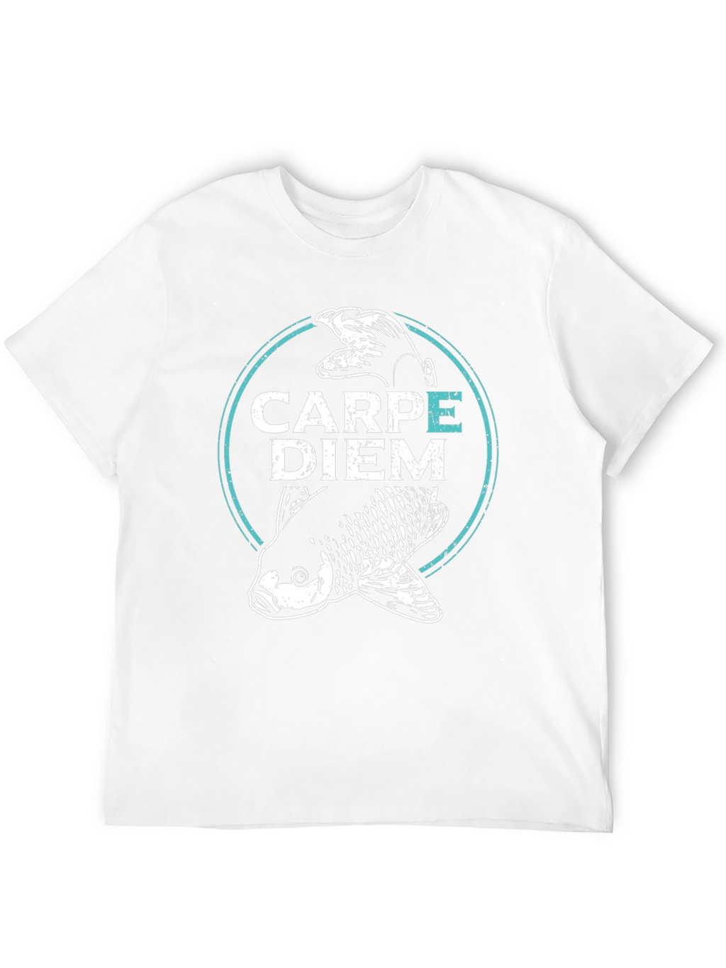 Carpe Diem Fish Graphic T-Shirt - Black